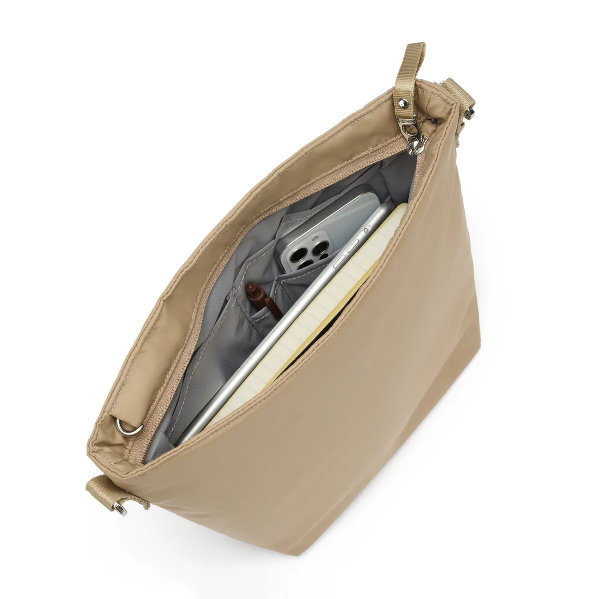 Pacsafe Women's Anti-Theft Crossbody Bag - Secure Travel Purse for Commuting, Shopping & Sightseeing | RFID Protection & Cut-Resistant Straps