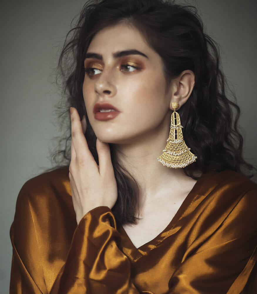 Cleopatra Allure Earrings - Elegant Gold Hoop Earrings for Women | Vintage Inspired Jewelry for Parties, Weddings & Special Occasions