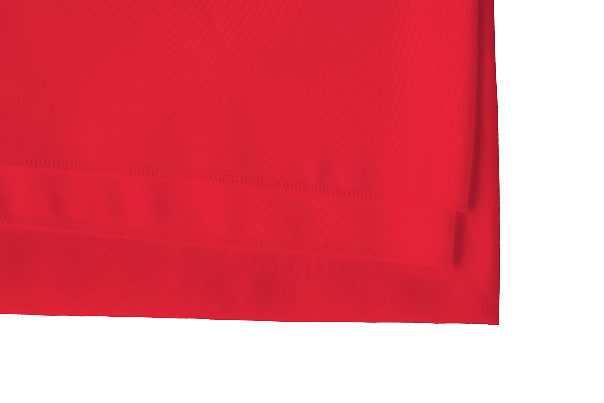 GEFEII 54 Inch Square Tablecloth - Solid Polyester Table Cover for Wedding, Party, Restaurant, Banquet, Dining, Buffet & Picnic - Waterproof & Wrinkle-Resistant - Perfect for Indoor & Outdoor Decor (Red, 54x54 Inches)