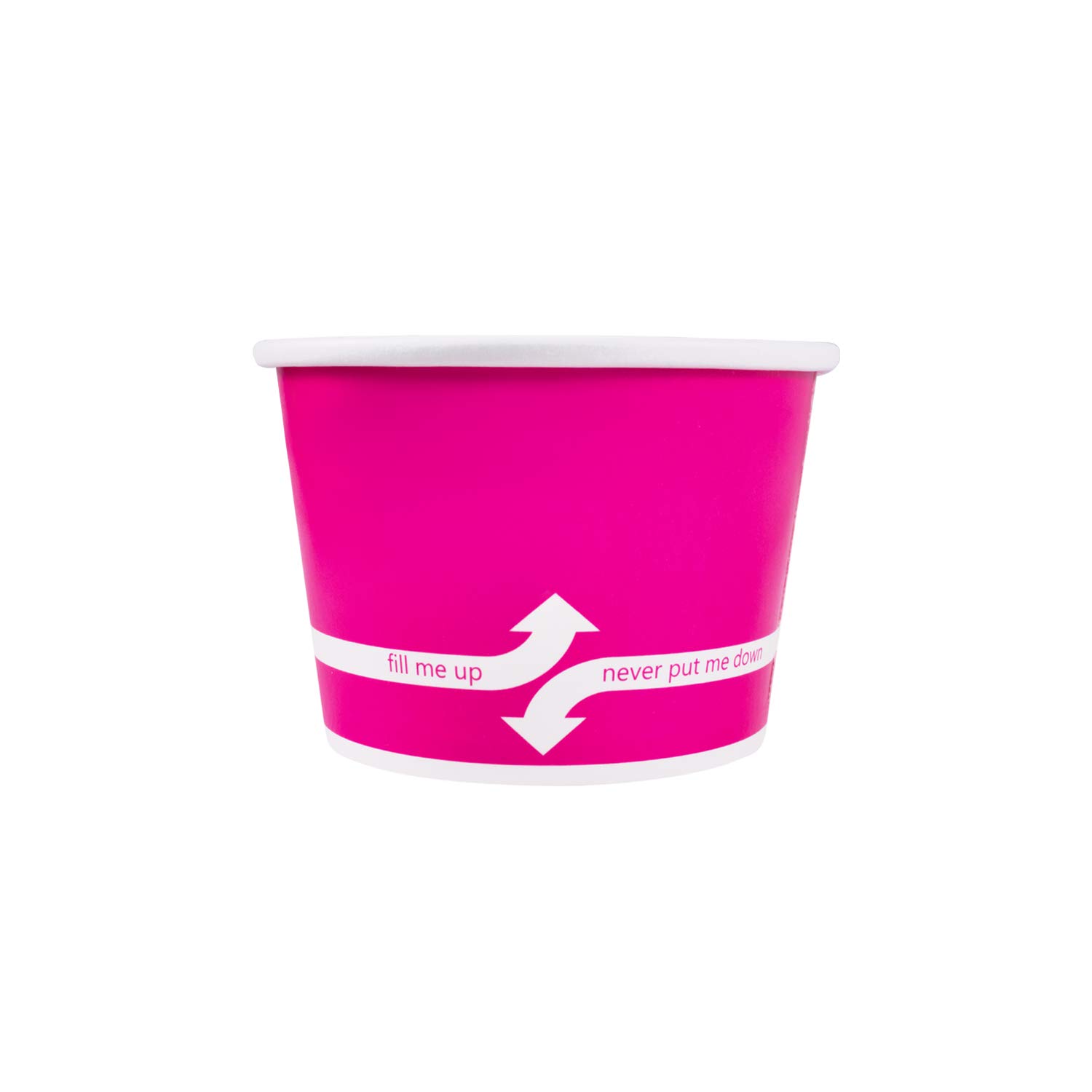 8oz (1000 ct) Pink Paper Ice Cream Cups & Soup Bowls - Disposable Hot/Cold Food Containers for Ice Cream, Gelato, Yogurt, Soup & Snacks - Perfect for Parties, Catering & Dessert Shops