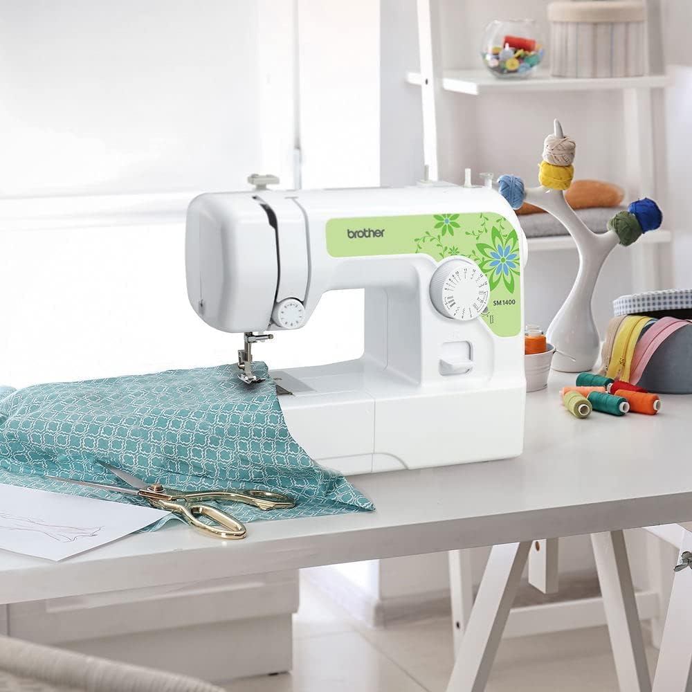 Brother 14-Stitch Sewing Machine for Beginners | Compact White Sewing Machine for Home Use | Perfect for Quilting, Dressmaking & DIY Crafts