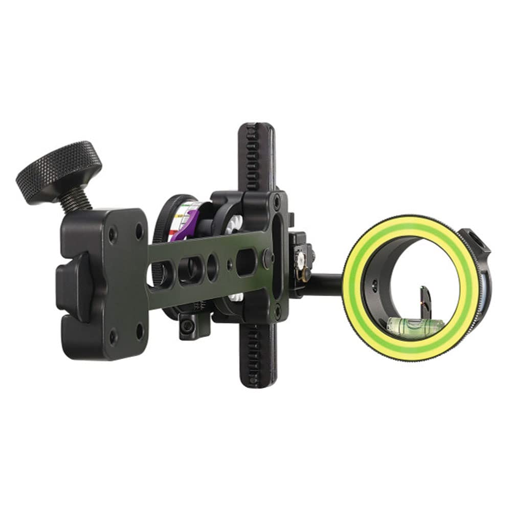 Spot Hogg Wrapped Double Pin Fast Eddie XL Left Hand .010 Green/Yellow 3-Ring Yellow 1-Ring Archery Sight - Precision Bow Hunting Accessory for Target Practice & Outdoor Sports