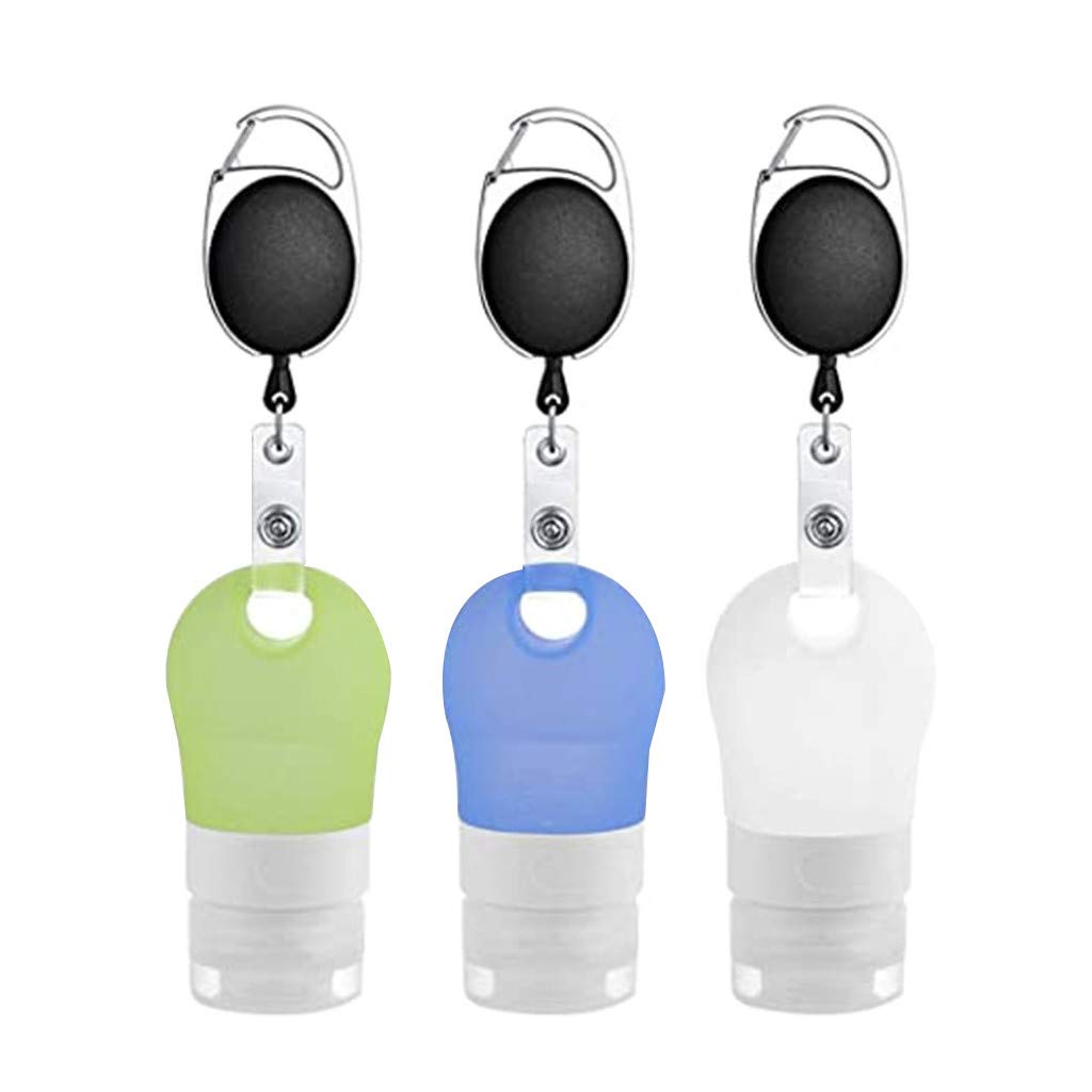 Portable Silicone Travel Bottle Set - Leak Proof Empty Containers for Toiletries, Sports & Kids Safety | Perfect for Gym, Camping, Air Travel & Outdoor Activities