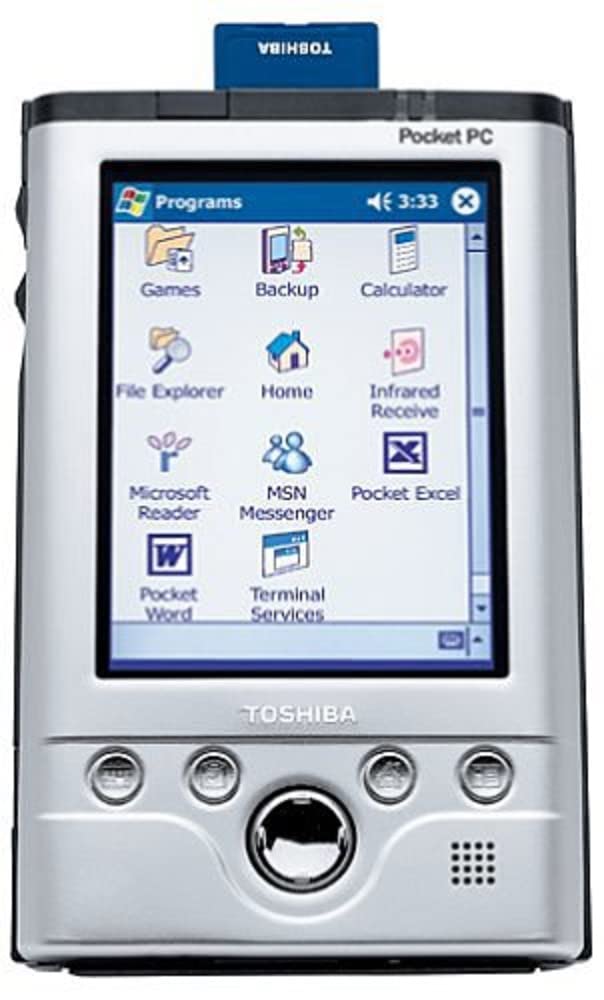 Toshiba e740 Pocket PC - Windows Mobile PDA with 400MHz CPU, 64MB RAM, Compact Design for Business & Productivity on the Go