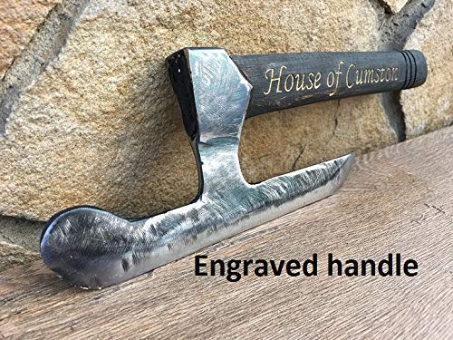 Premium Viking Kitchen Axe - Handcrafted Wooden Butcher's Axe for Cooking & Wood Carving - Perfect Chef Gift & Cutting Board Companion for Outdoor & Culinary Use