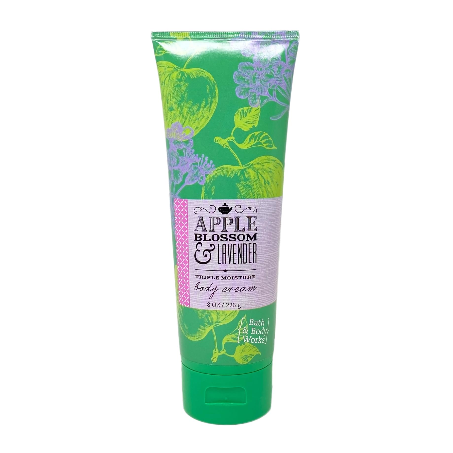 Bath and Body Works Signature Collection Apple Blossom & Lavender 3-Piece Body Cream Set - Triple Moisture Formula (8oz/226g Each) for Dry Skin Care & Daily Hydration - Perfect for Gifts, Spa Days & Self-Care Routines