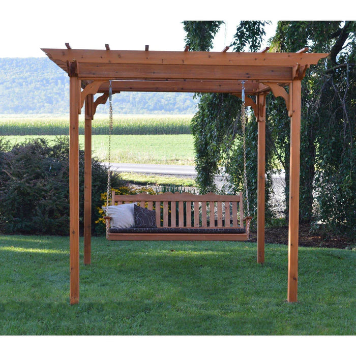 Regallion Outdoor Wooden Pergola Kit with Swing Hangers - 6x8, 8x8 & 8x10 Sizes - Perfect for Backyard, Garden, Patio & Deck Shade Structure