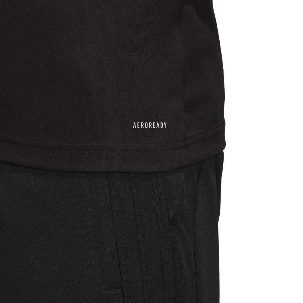 Adidas Tiro 19 Men's Training Polo Shirt - Black & White - Moisture Wicking Performance Top for Soccer, Gym & Casual Wear