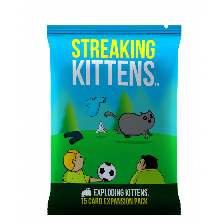 Exploding Kittens Card Game Expansion - Streaking Kittens | Fun Family Party Game for Adults & Kids | Perfect for Game Nights & Gatherings