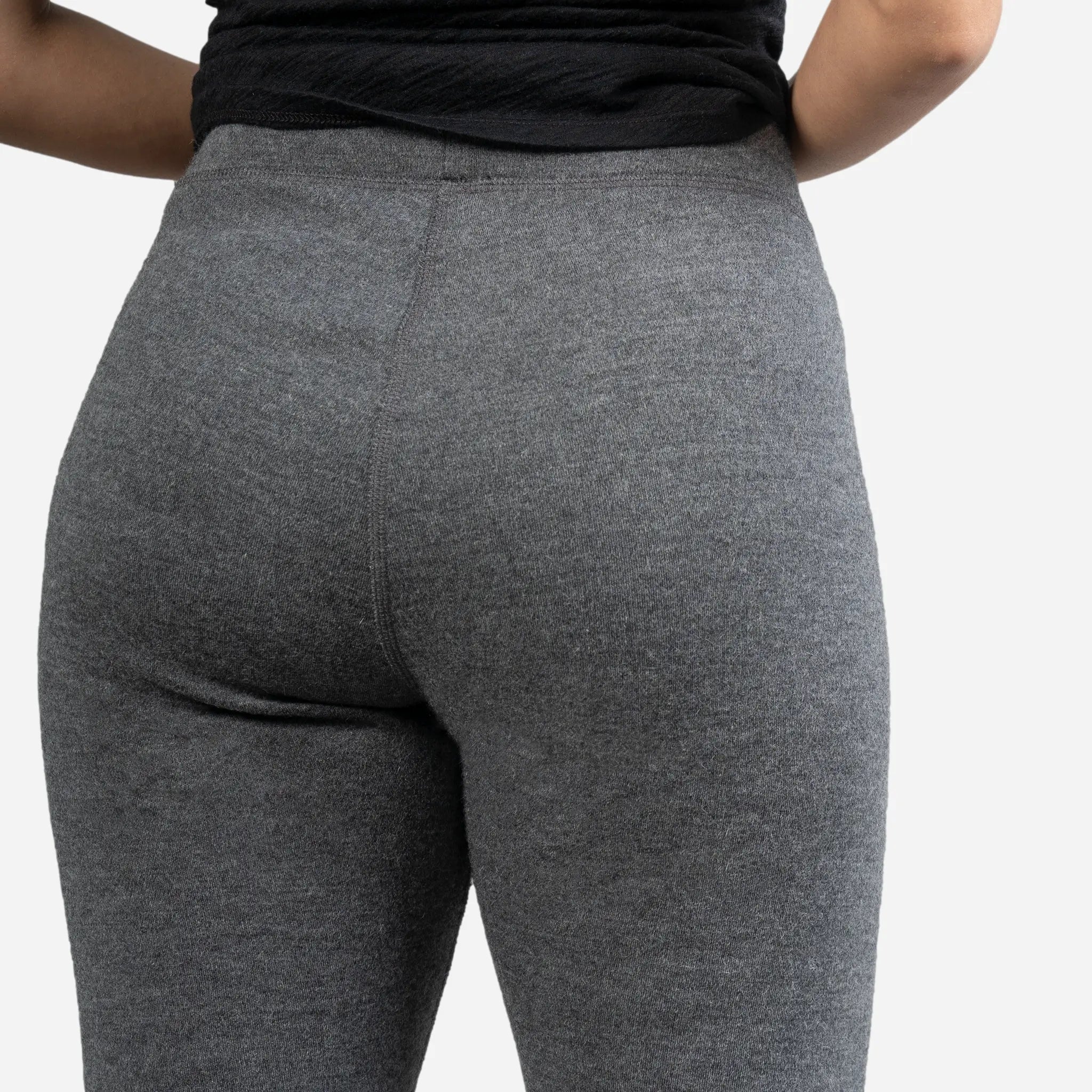 Women's Alpaca Wool Leggings - 420 Midweight Thermal Base Layer for Winter, Hiking & Yoga | Soft & Warm Fleece-Lined Tights for Cold Weather Activities