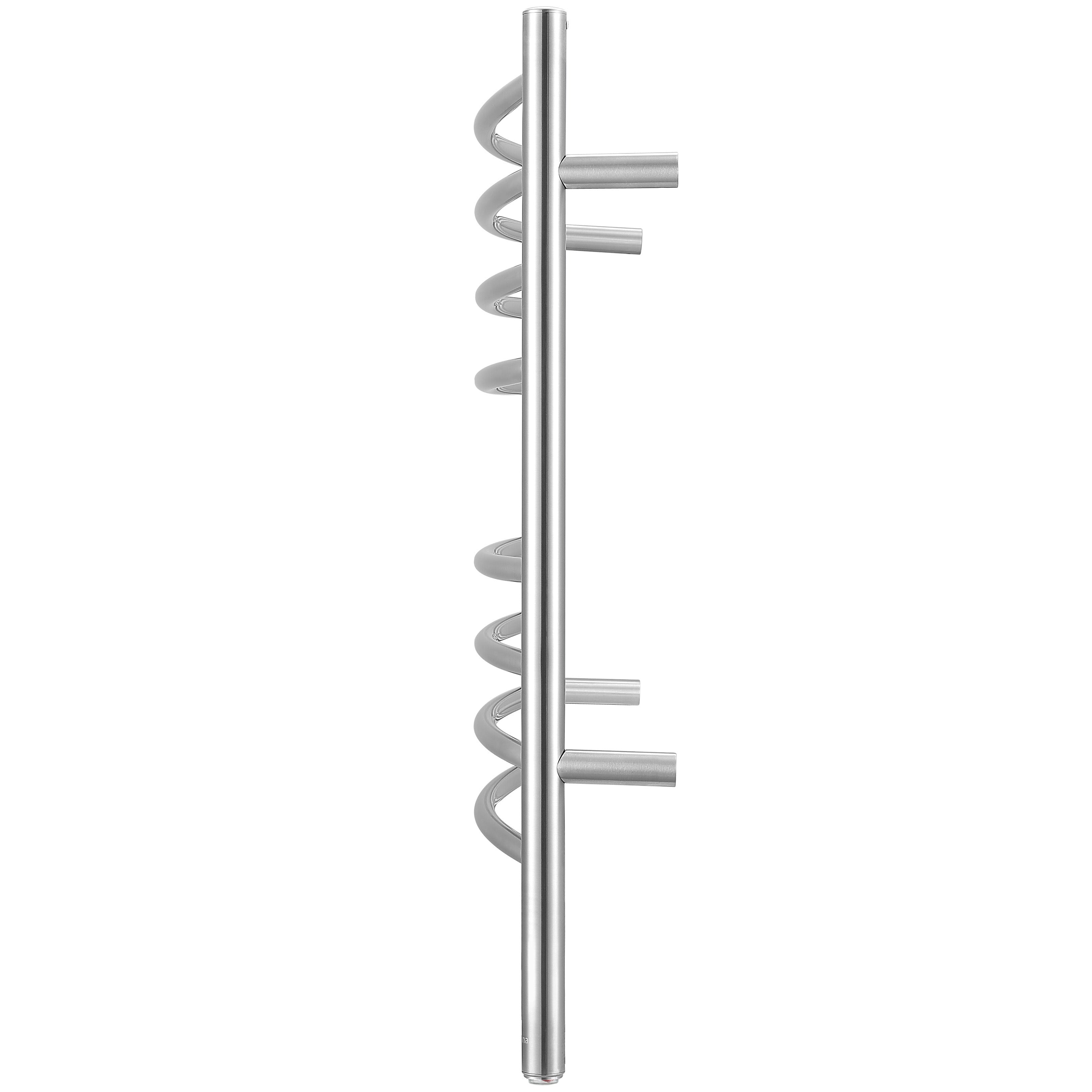 Arezzo OBT 8 Bar Hardwired & Plug-In Stainless Steel Towel Warmer - Bathroom Luxury Heated Towel Rack for Spa, Hotel & Home Use