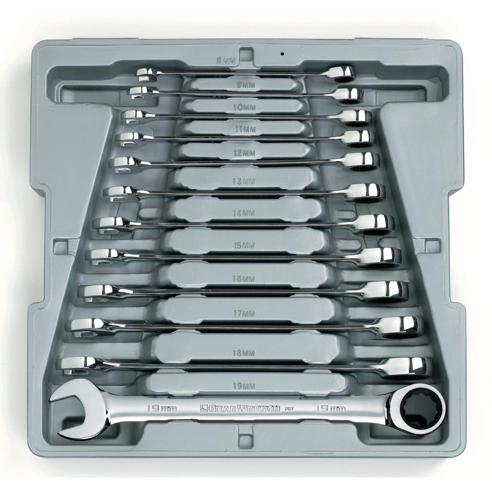 12-Piece Metric GearWrench Ratcheting Combination Wrench Set - Perfect for Automotive Repair, DIY Projects & Professional Mechanics