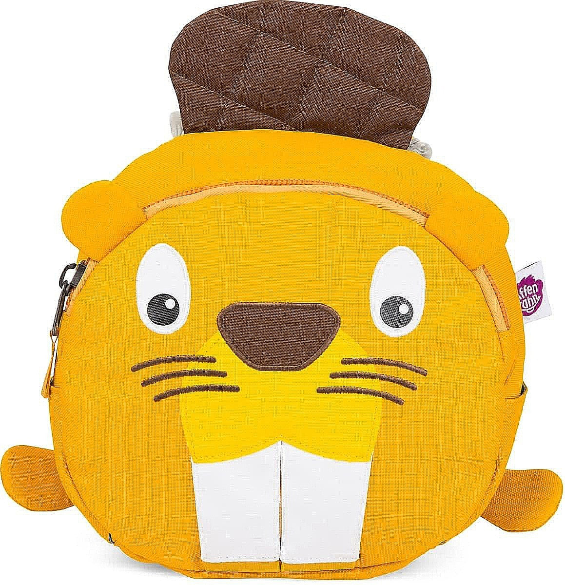 Affenzahn Small Ben the Beaver Backpack for Kids - Lightweight & Waterproof School Bag for Boys & Girls - Perfect for Daycare, Preschool & Outdoor Adventures