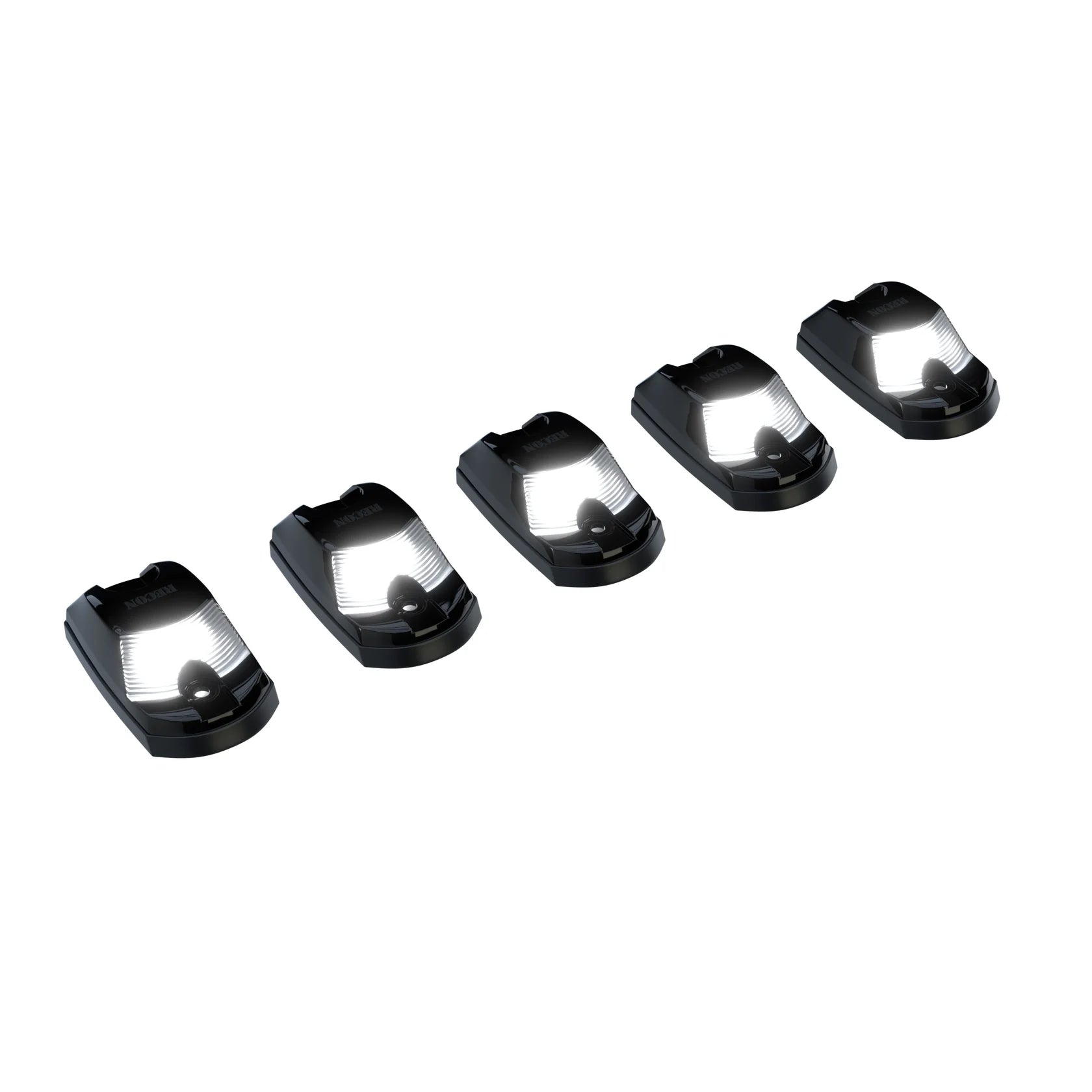 Ford Super Duty 2017-2022 5-Piece Cab Light Kit - Smoked Lens LED Strobe Lights with White & Amber (OEM Replacement) - Perfect for Off-Roading & Emergency Vehicles