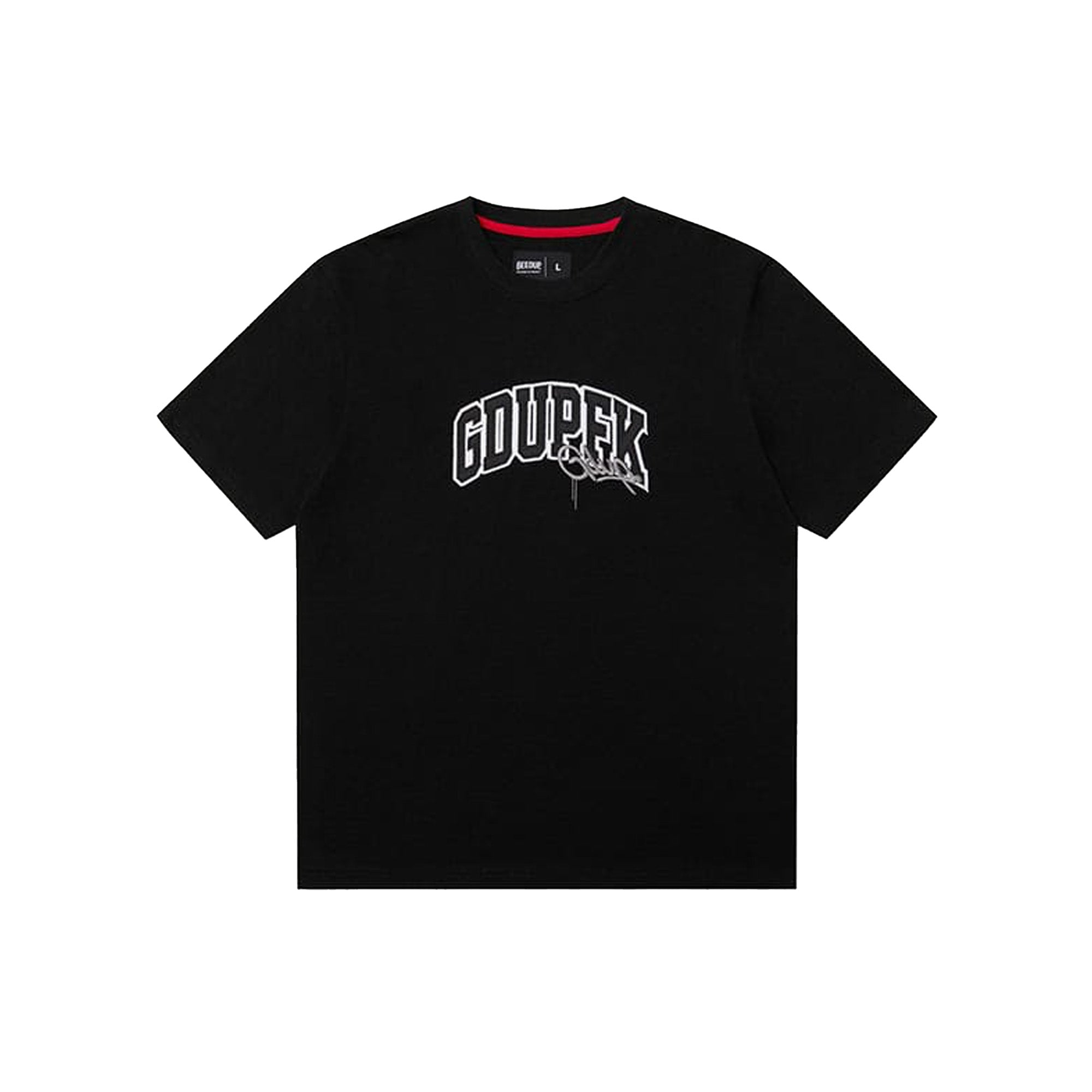 Geedup GDUPFK Black & Red Graphic T-Shirt for Men - Trendy Streetwear Fashion (2025) | Perfect for Casual Outfits, Gym Wear & Urban Style