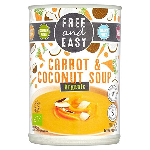 Organic Carrot & Coconut Soup - Dairy-Free, Gluten-Free, Vegan - 400g | Perfect for Healthy Meals, Quick Lunches & Clean Eating Diets