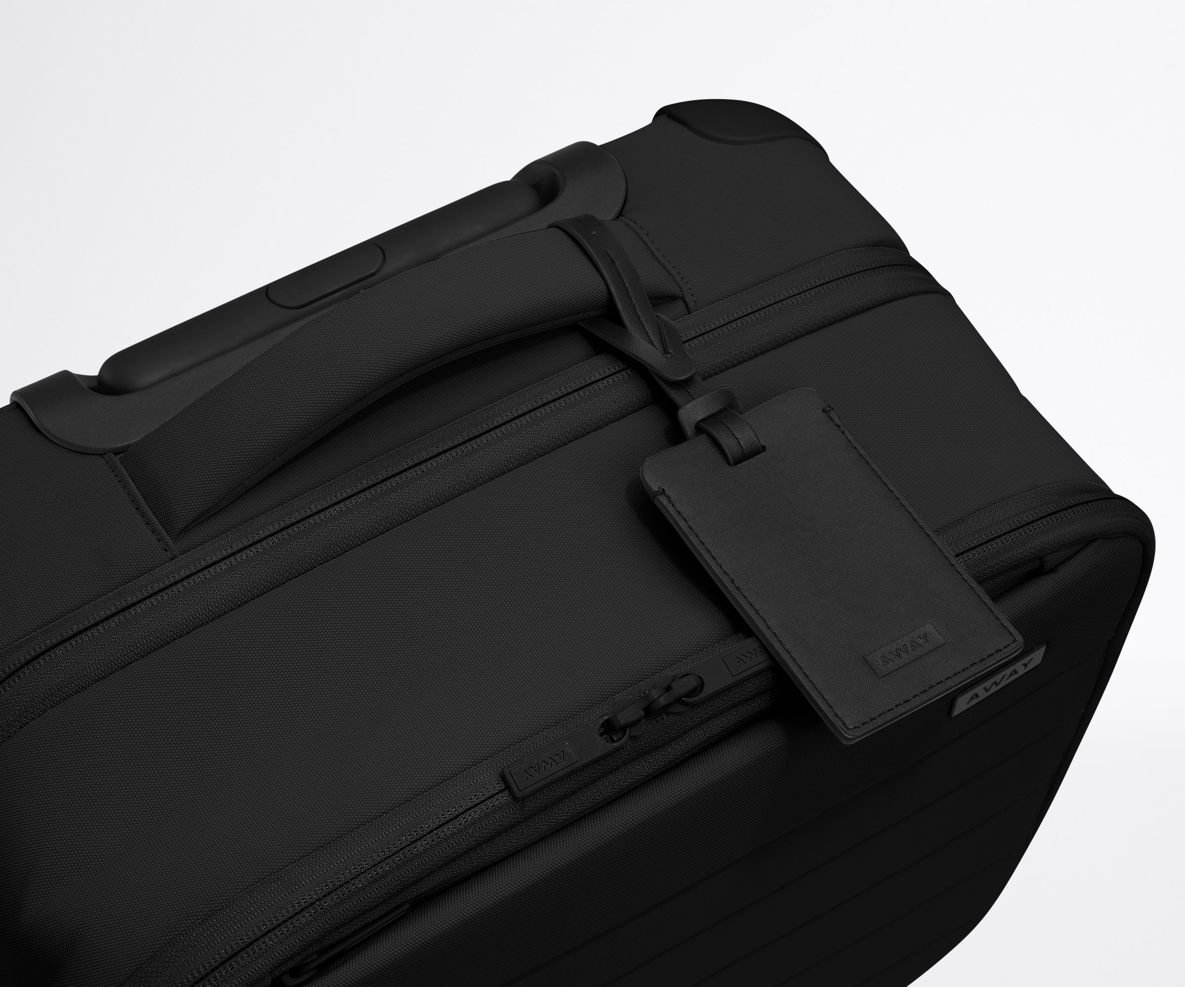 Jet Black Softside Compact Carry On Luggage - Lightweight & Durable for Air Travel, Business Trips & Weekend Getaways