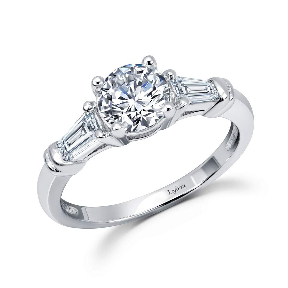 Lafonn Classic Sterling Silver Platinum Plated Rings - 1.25 Cttw Diamond Wedding Band for Women - Perfect for Engagement, Anniversary & Everyday Elegance