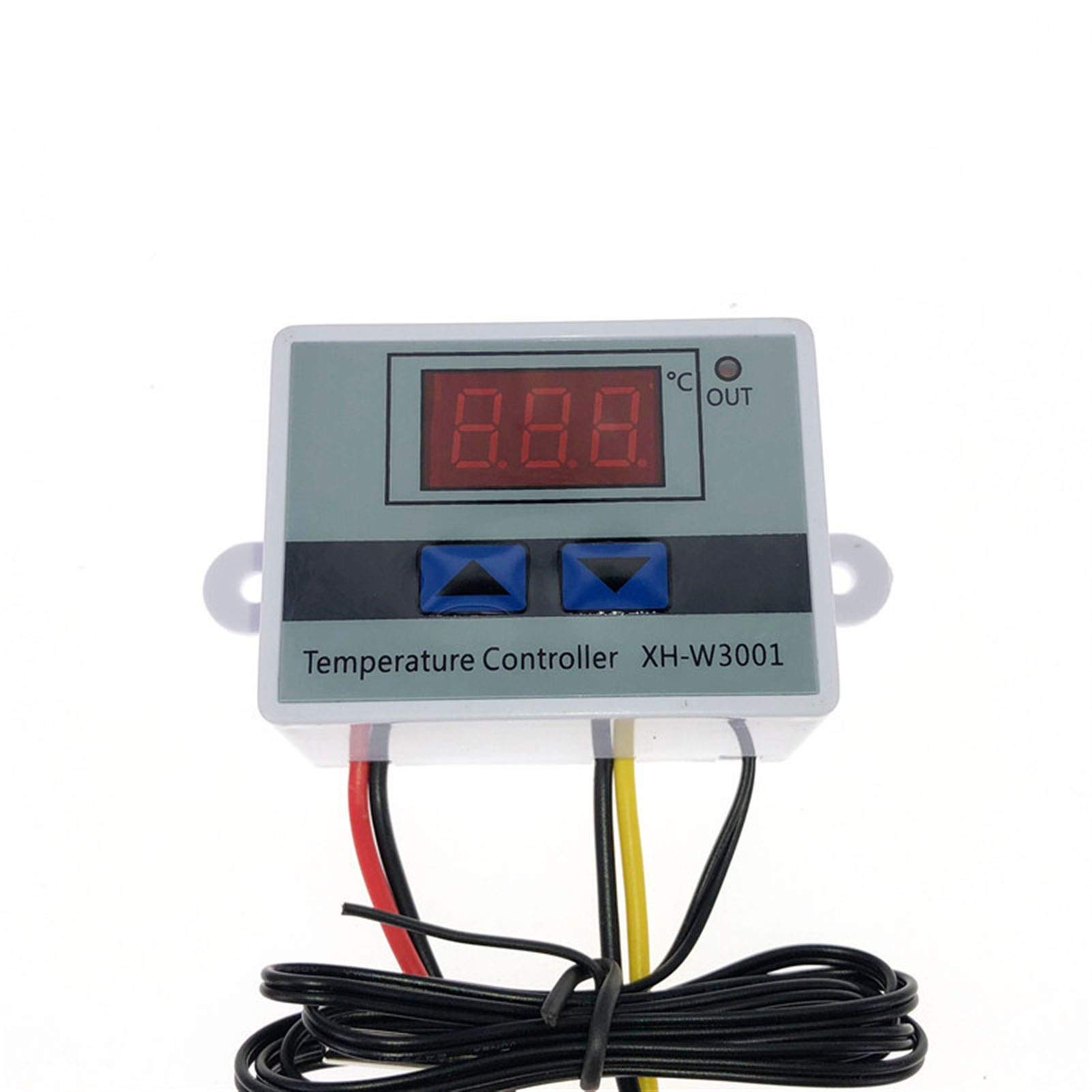 Digital LED Greenhouse Heater Thermostat Controller - 10A Temperature Control Switch with Probe for Tents, Grow Rooms & Indoor Plants (DC12V) | Perfect for Hydroponics, Seed Starting & Winter Plant Protection