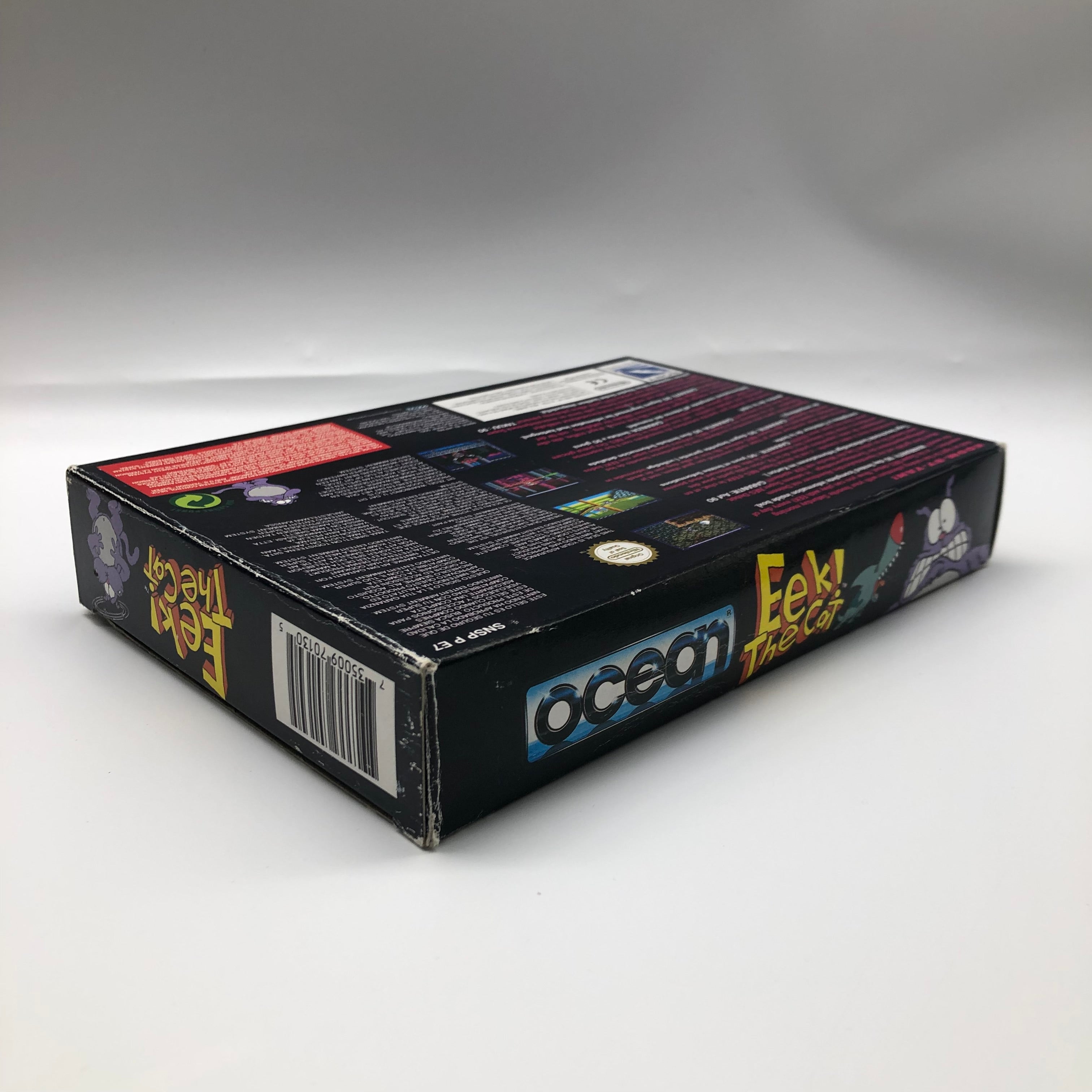 Eek! The Cat Super Nintendo SNES Game - Complete Boxed PAL Version | Retro Gaming Collectible for SNES Enthusiasts & 90s Nostalgia Fans
