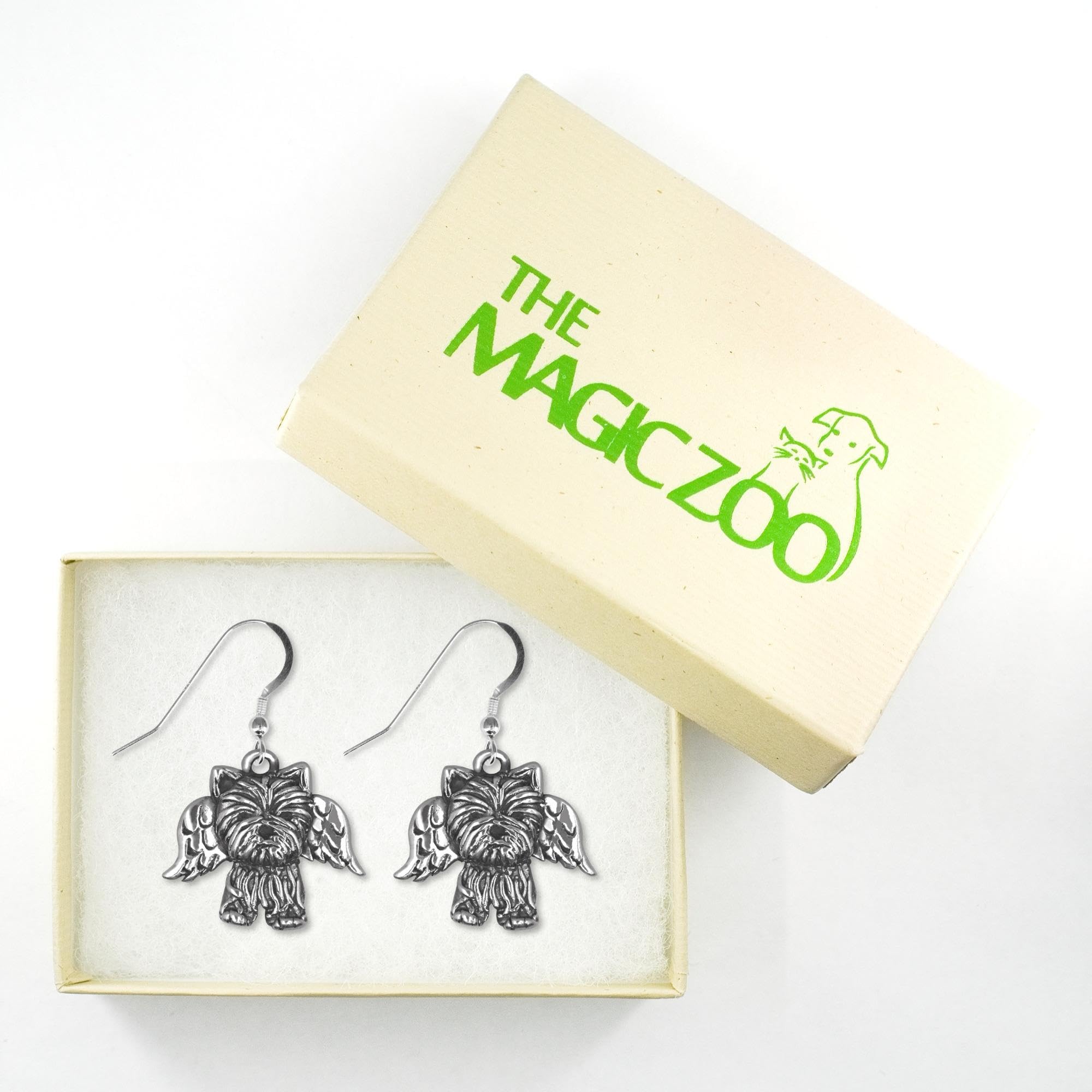 Sterling Silver Yorkie Dog Earrings for Women - Handmade in USA - Perfect Yorkie Lover Gift for Birthdays, Anniversaries & Special Occasions
