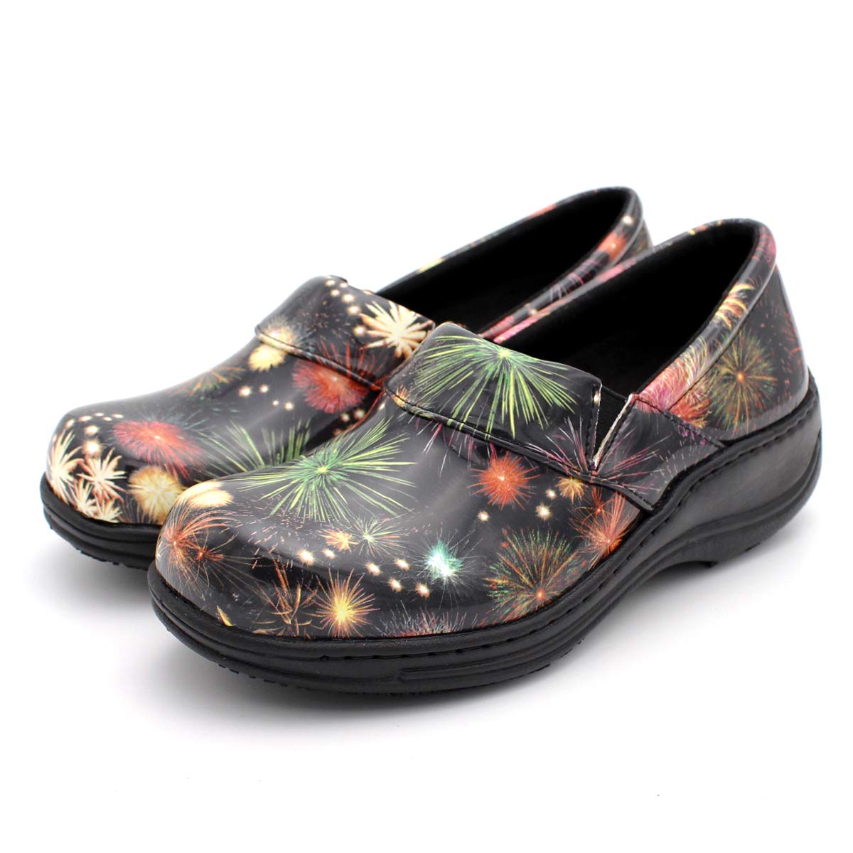 Laforst Women's Rachel Slip-Resistant Nursing Shoes - Comfortable Work Shoes for Nurses, Waitresses & Waiters - Breathable Manmade Upper Slip-On Clogs - Ideal for Hospitals, Restaurants & Healthcare Professionals