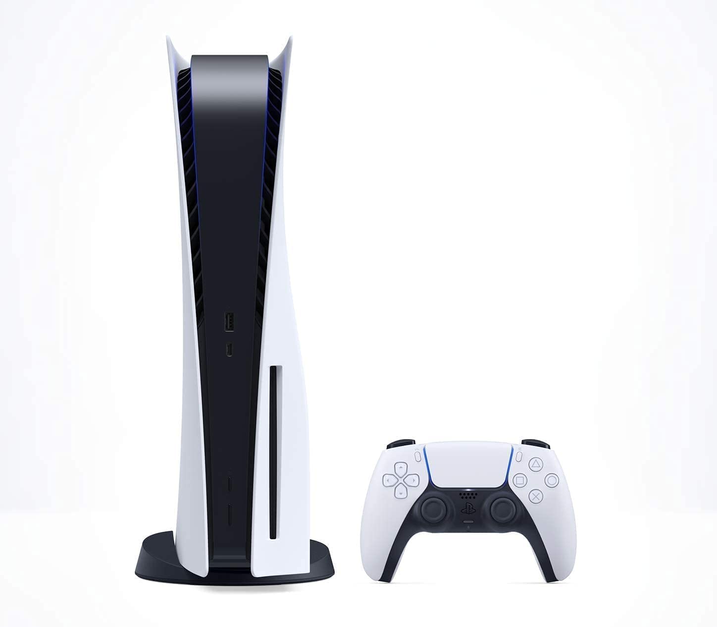 Sony PlayStation 5 Console (Disc Edition) - Next-Gen Gaming System with Ultra HD Blu-Ray, 4K 120Hz, HDR & 3D Audio - White - Perfect for Home Entertainment, Gaming Parties & VR Experiences