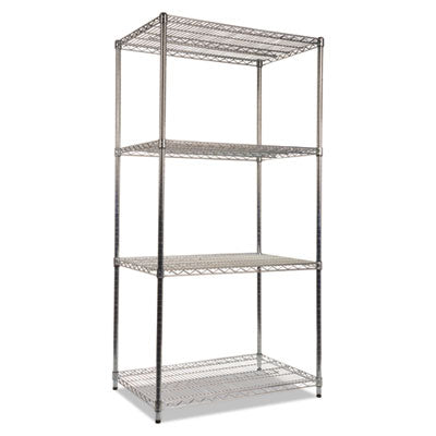 Alera® NSF Certified 4-Tier Industrial Wire Shelving Kit - 36