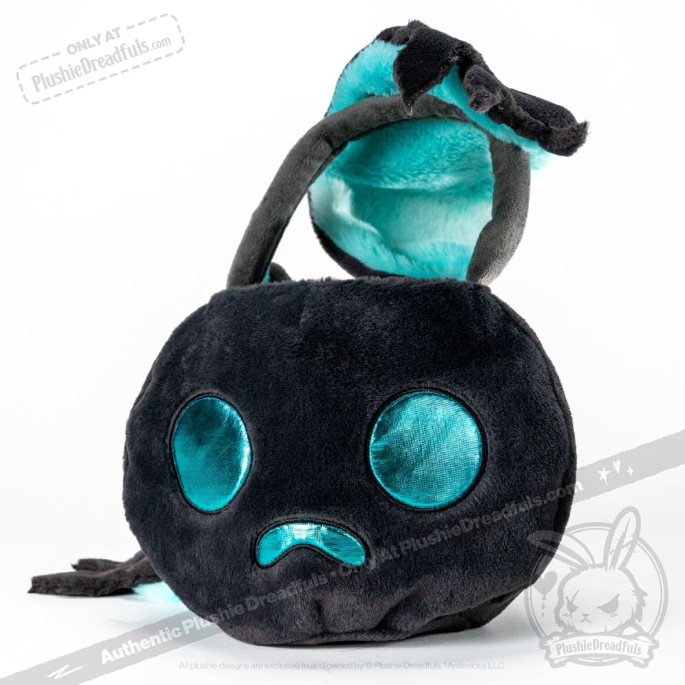 Plushie Dreadfuls Wraith Rabbit Head Bag - Soft Gothic Stuffed Animal Toy for Halloween Decor, Cosplay & Dark Aesthetic Collectors