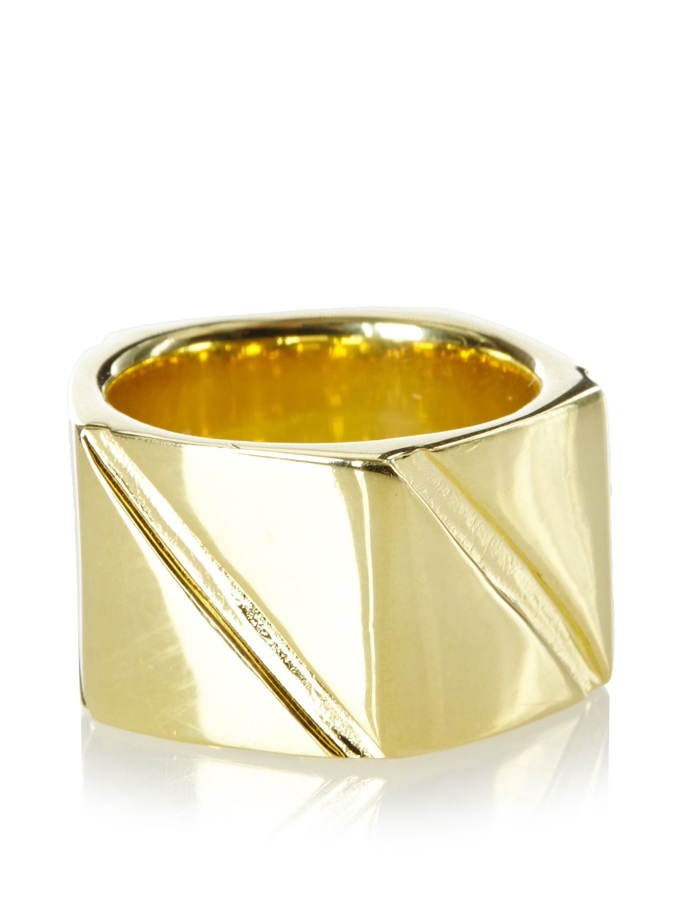 Karen London Golden Rock Steady Ring - Elegant Stackable Dainty Ring for Women | Perfect for Everyday Wear, Date Nights & Special Occasions