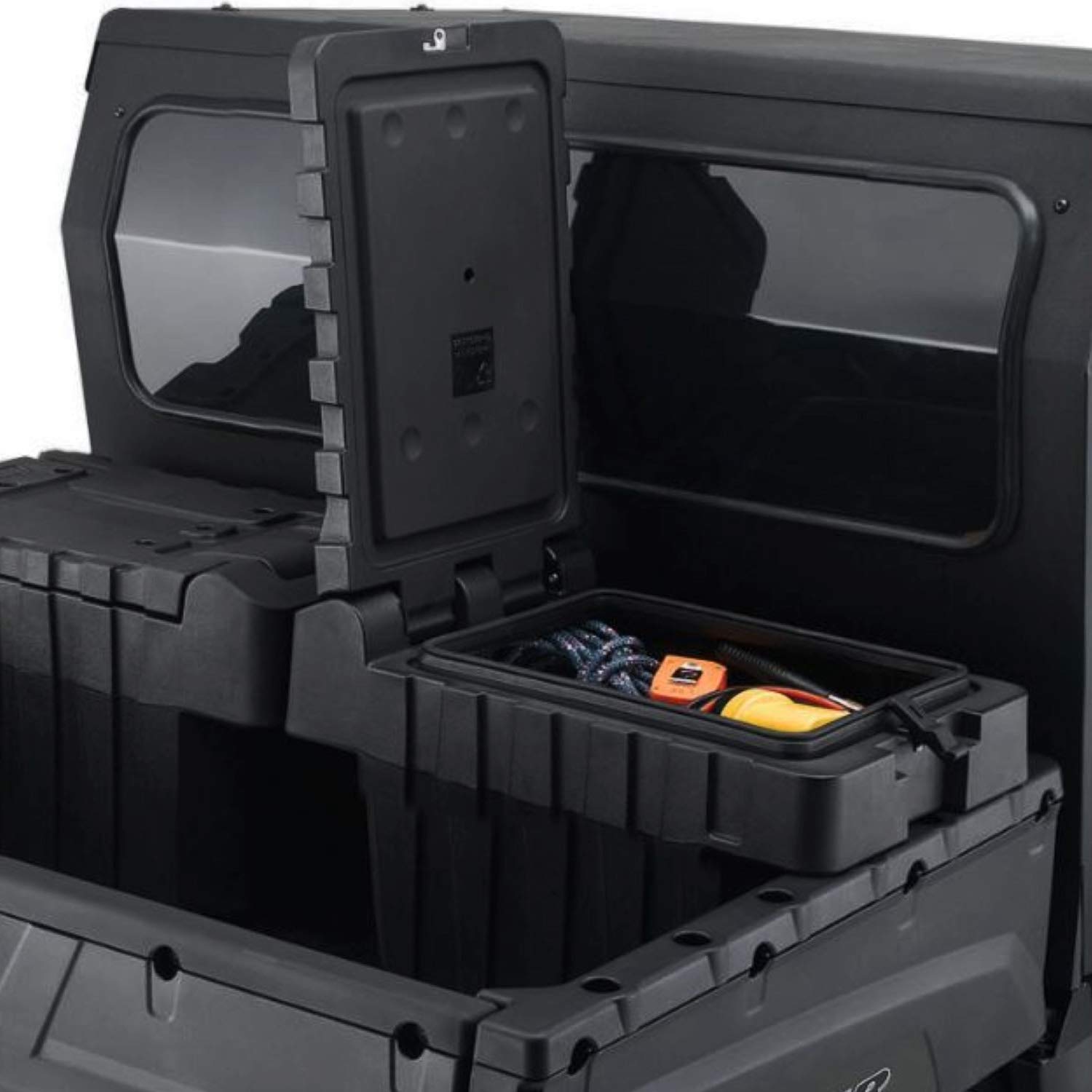 Polaris 2877033 Premium Lock & Ride Storage Box for Ranger Crew XP 400 500 570 800 - Secure Waterproof ATV/UTV Gear Storage for Outdoor Adventures & Hunting