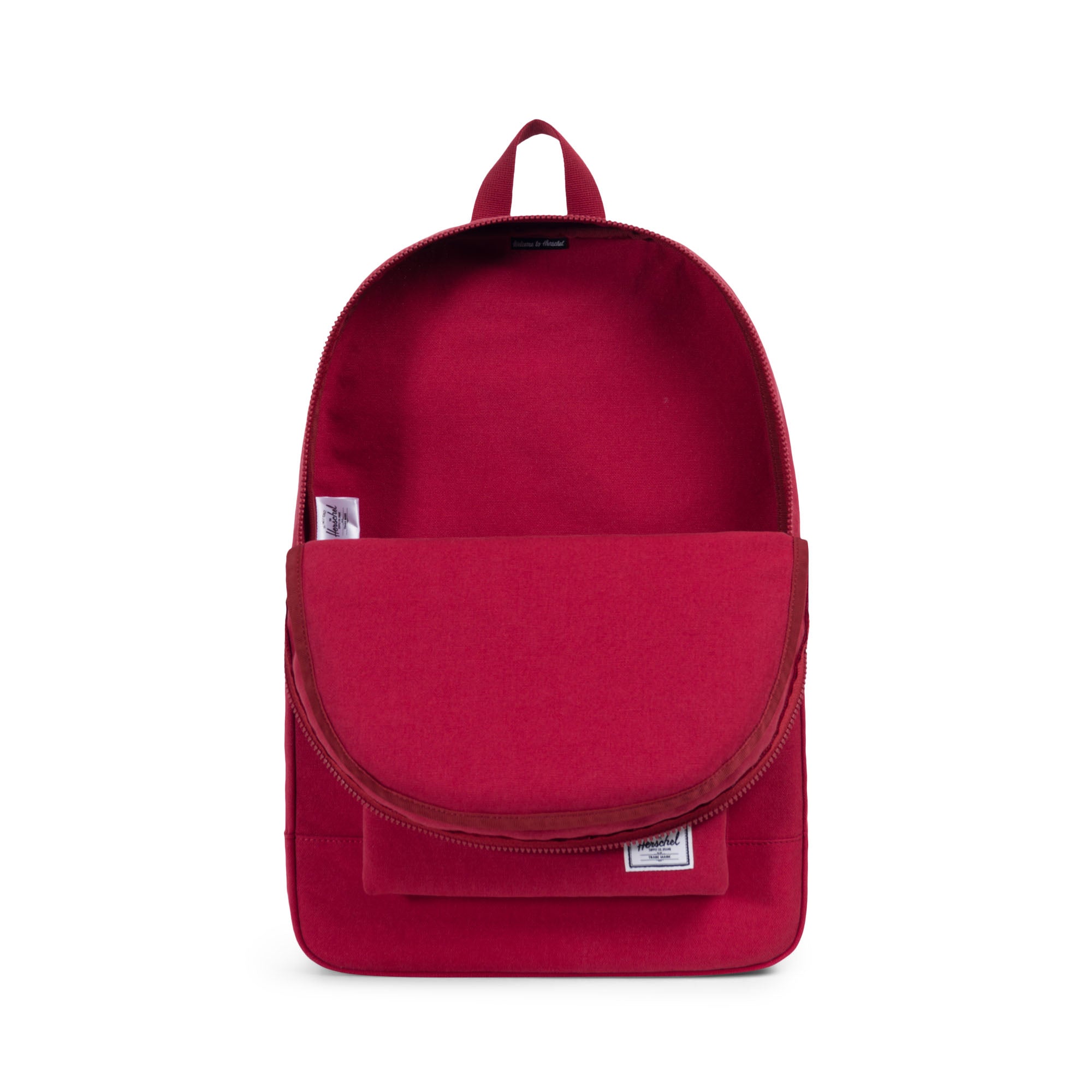 Herschel Cotton Casuals Collection Daypack Backpack - Brick/Red - Stylish & Durable for School, Travel & Everyday Use