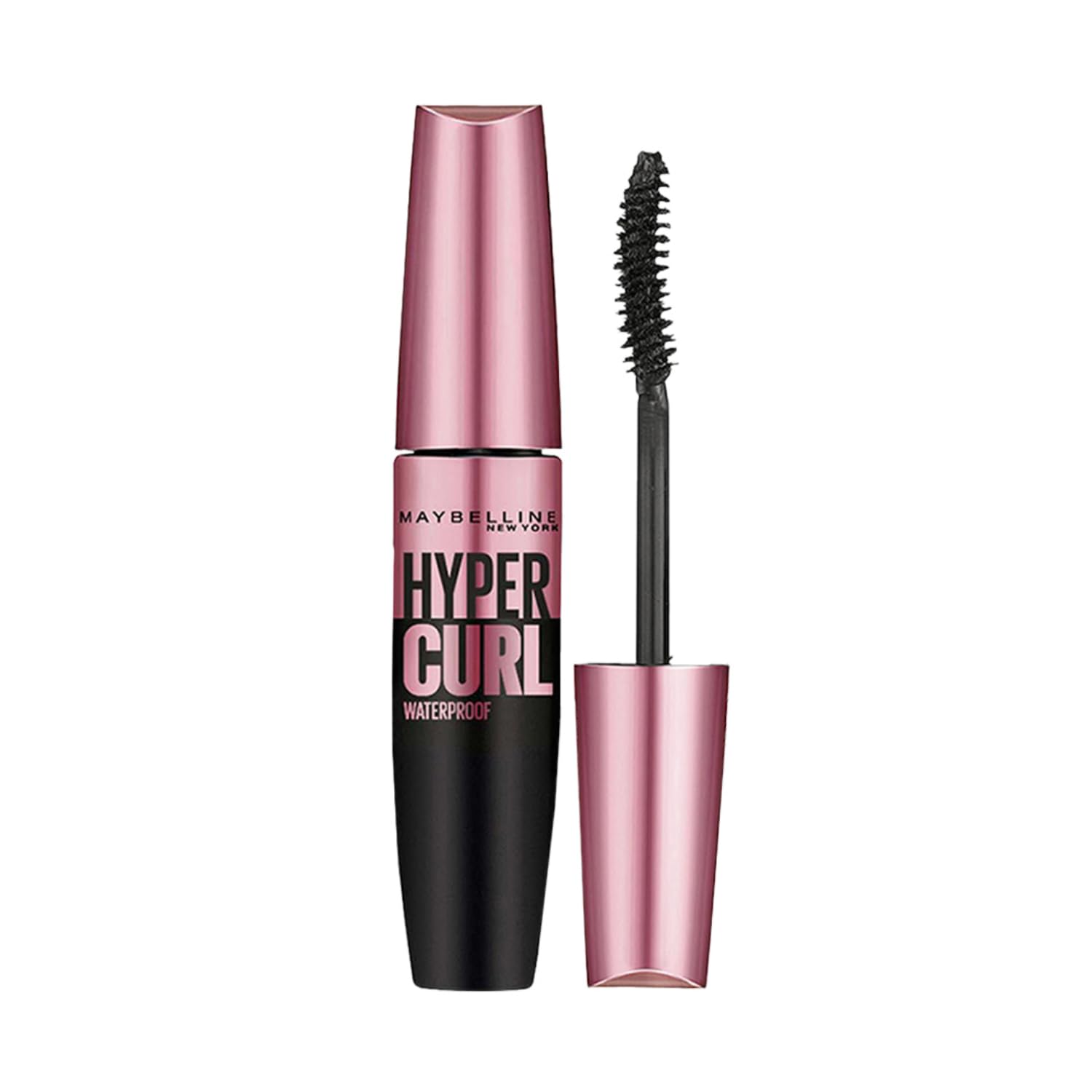Maybelline New York Hypercurl Waterproof Mascara - Volumizing & Lengthening Black Mascara for Long-Lasting Curled Lashes - 9.2ml for Day & Night Wear, Parties & Special Occasions