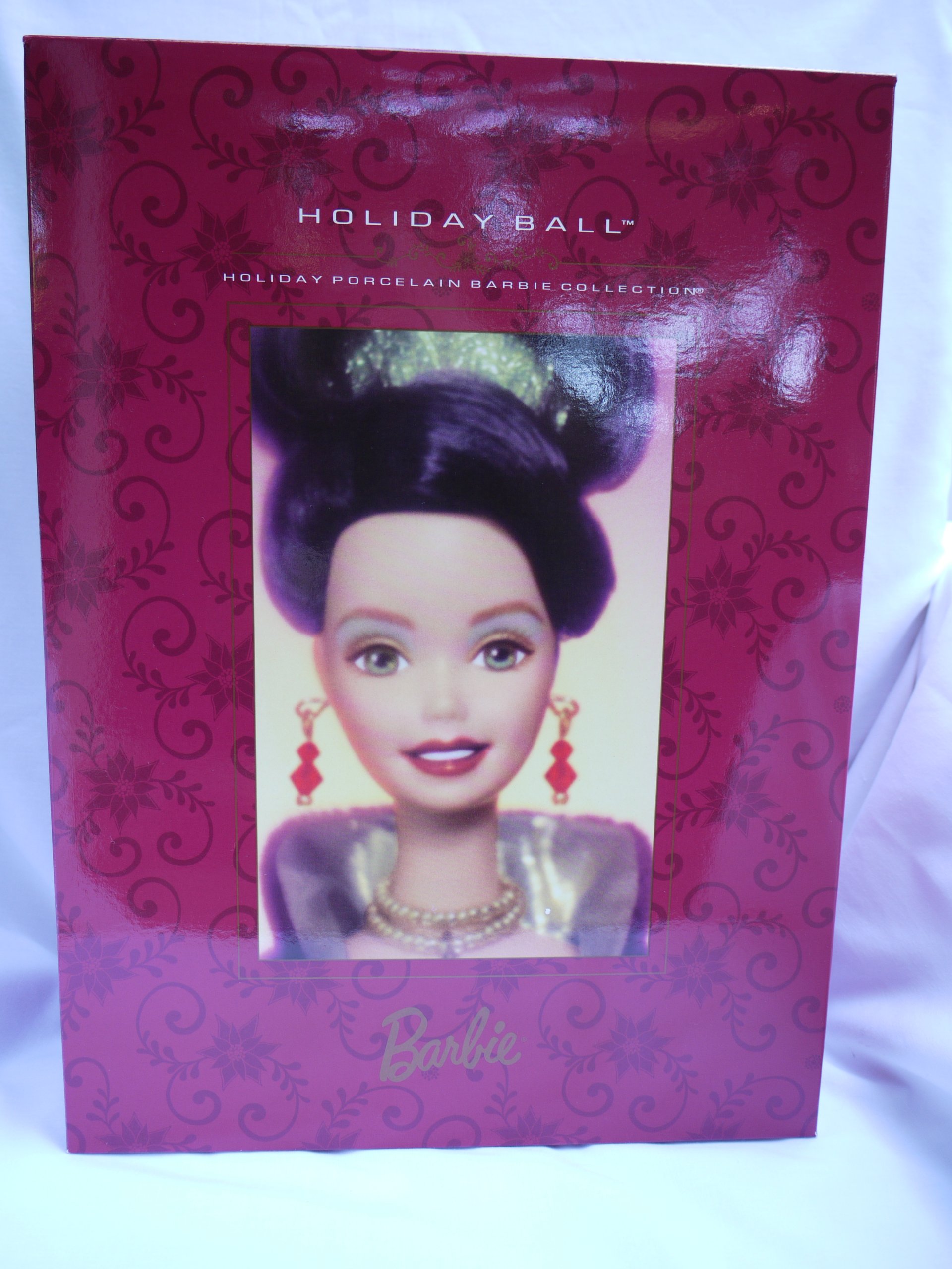 Vintage 1997 Barbie Holiday Ball Porcelain Doll - Collectible Gift