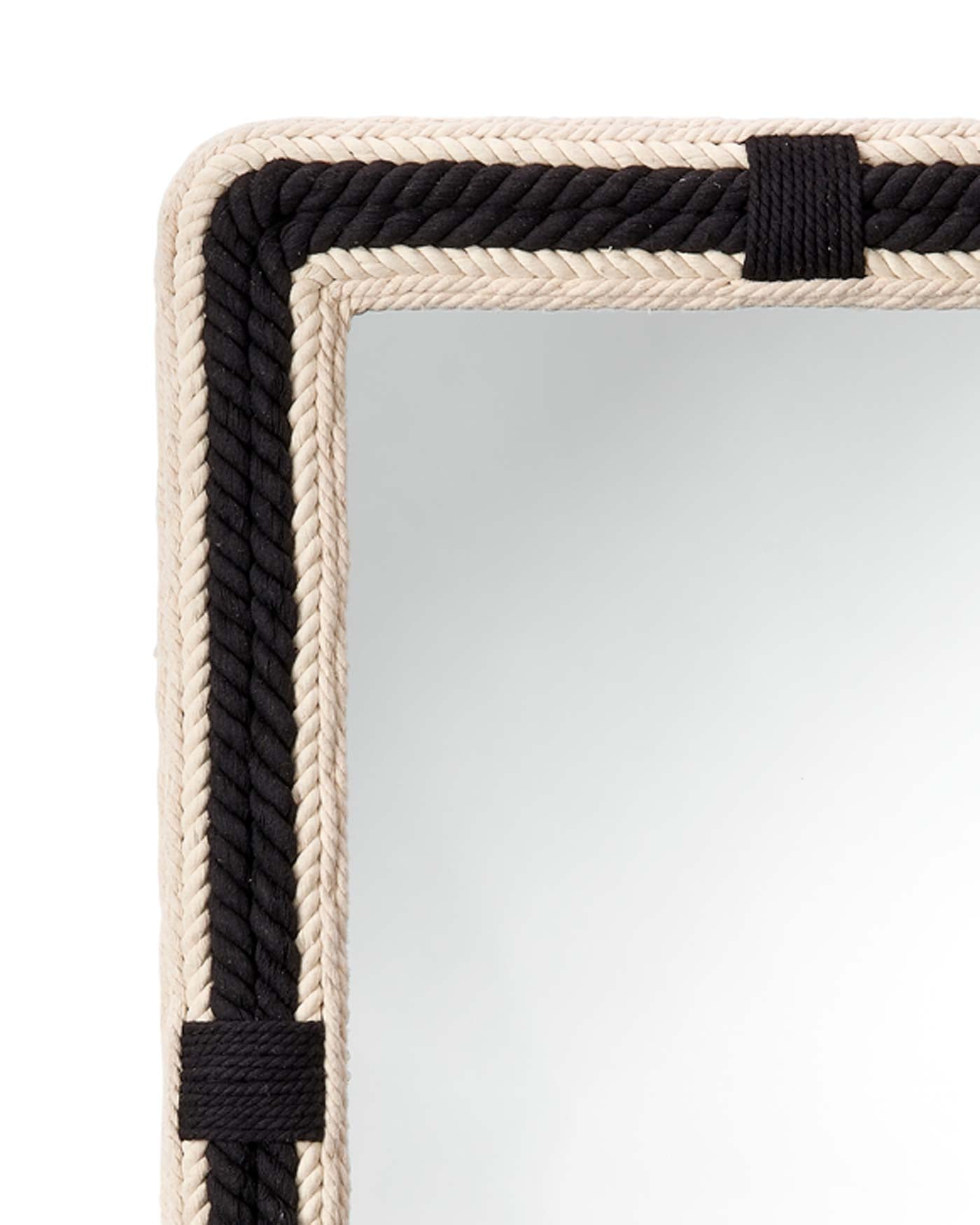 Modern Rectangle Wall Mirror with Contrast Frame - Stylish Home Decor for Living Room, Bedroom, or Entryway