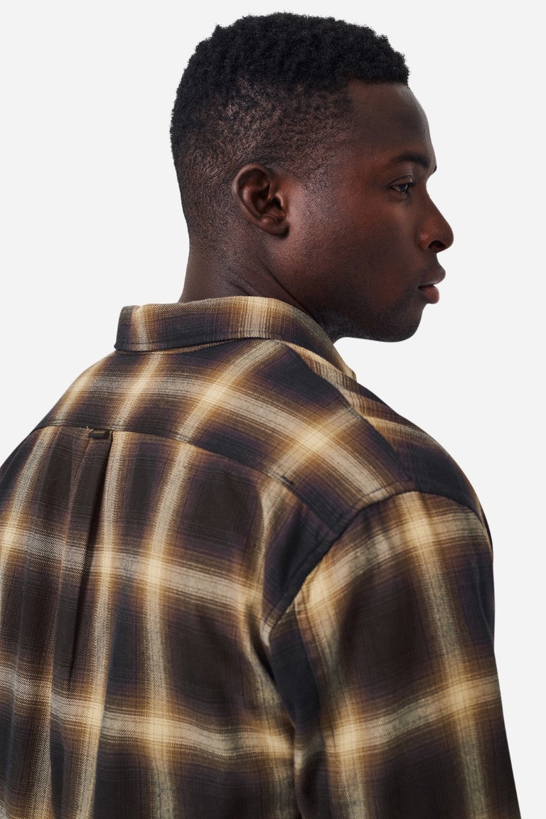 The Benson Long Sleeve Shirt - Black Marle | Premium Cotton Comfort for Casual & Business Wear