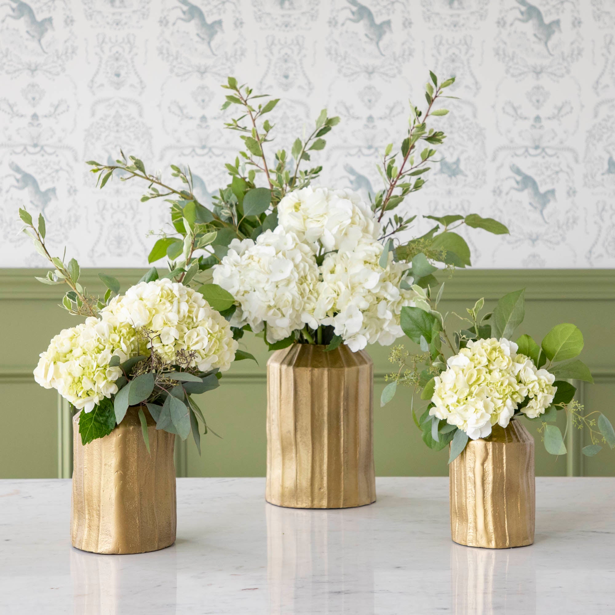 Croft Brass Vase - Elegant Handcrafted Decorative Vase for Home & Office Decor - Perfect for Centerpieces, Wedding Gifts & Interior Design