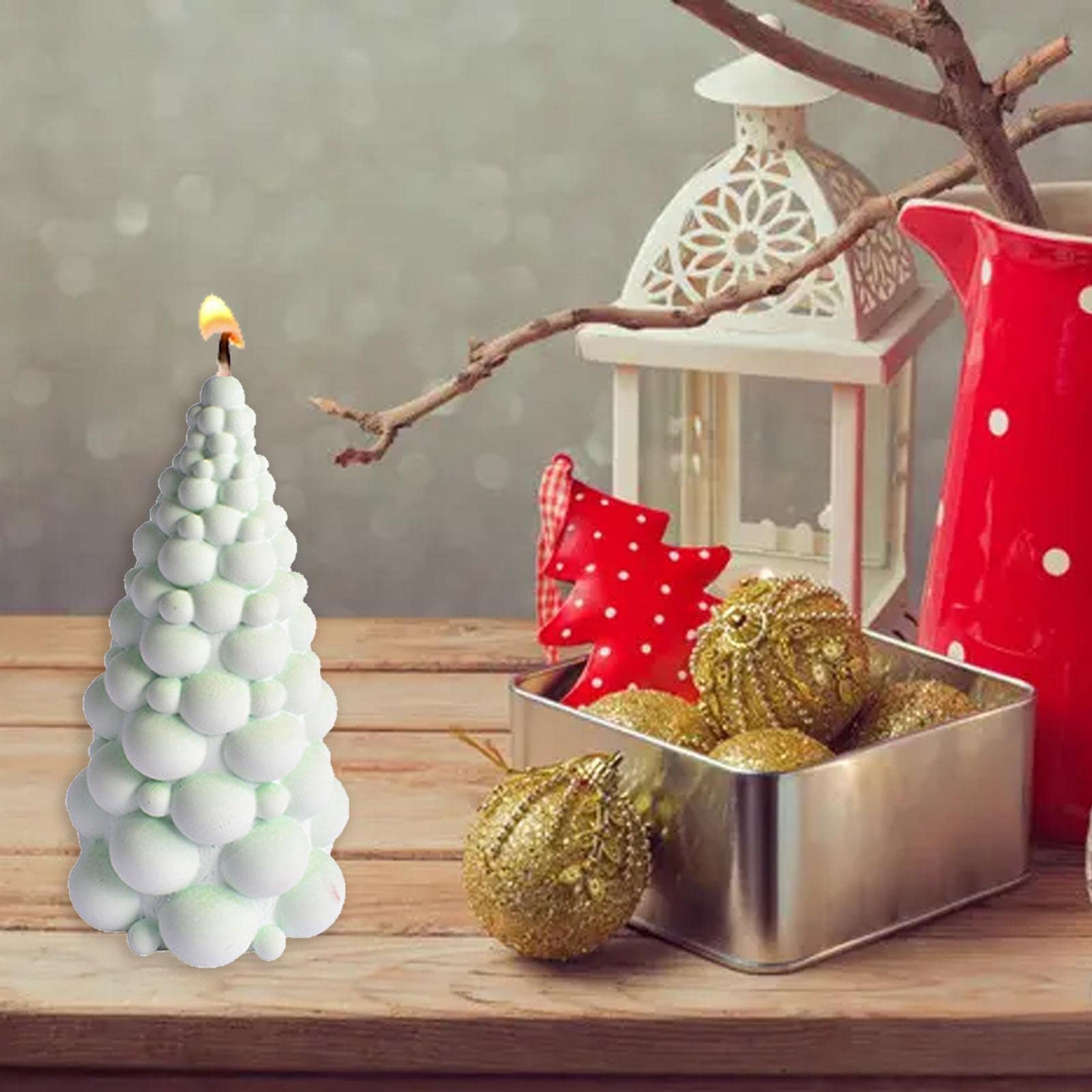Christmas Tree Silicone Mold for DIY Epoxy Resin, Candles, Soap & Chocolate - Tree Shaped Baking Mold for Handmade Wax Aromatherapy, Cake Decorating & Holiday Home Decor (Perfect for Christmas Crafts, Gift Making & Festive DIY Projects)