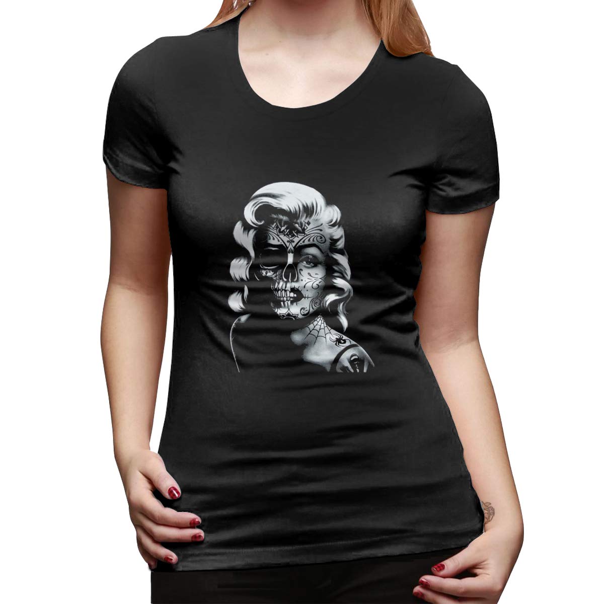Original Hollywood Blonde Bombshell Shirt - Sex Icon Diva Tee for Women - Funny Vintage Inspired T-Shirt - Black Cotton Casual Top for Parties, Cosplay & Pop Culture Fans