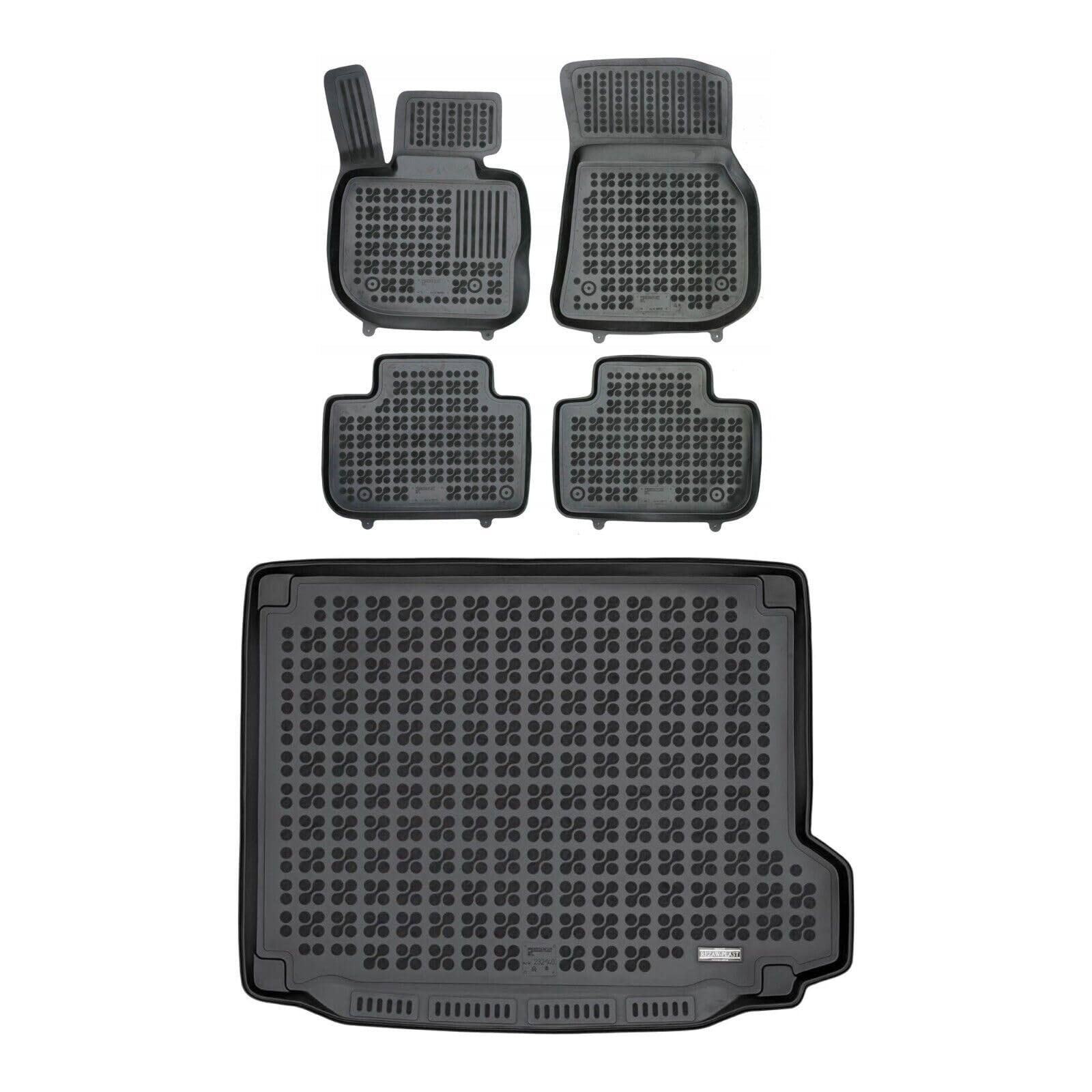 Premium All-Weather Rubber Floor Mats for BMW X3 (2018-2023) - Custom Fit Waterproof Car Mats with Cargo Liner - Perfect for Daily Commute, Road Trips & Winter Protection - Black