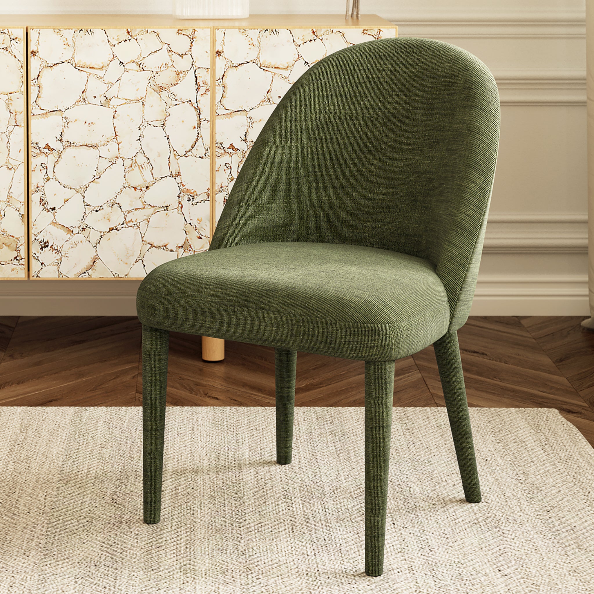 Labin Dining Chair - Modern Wooden Kitchen Chairs with Cushion, Set of 2 - Comfortable & Stylish for Dining Room, Kitchen, Breakfast Nook, and Home Office