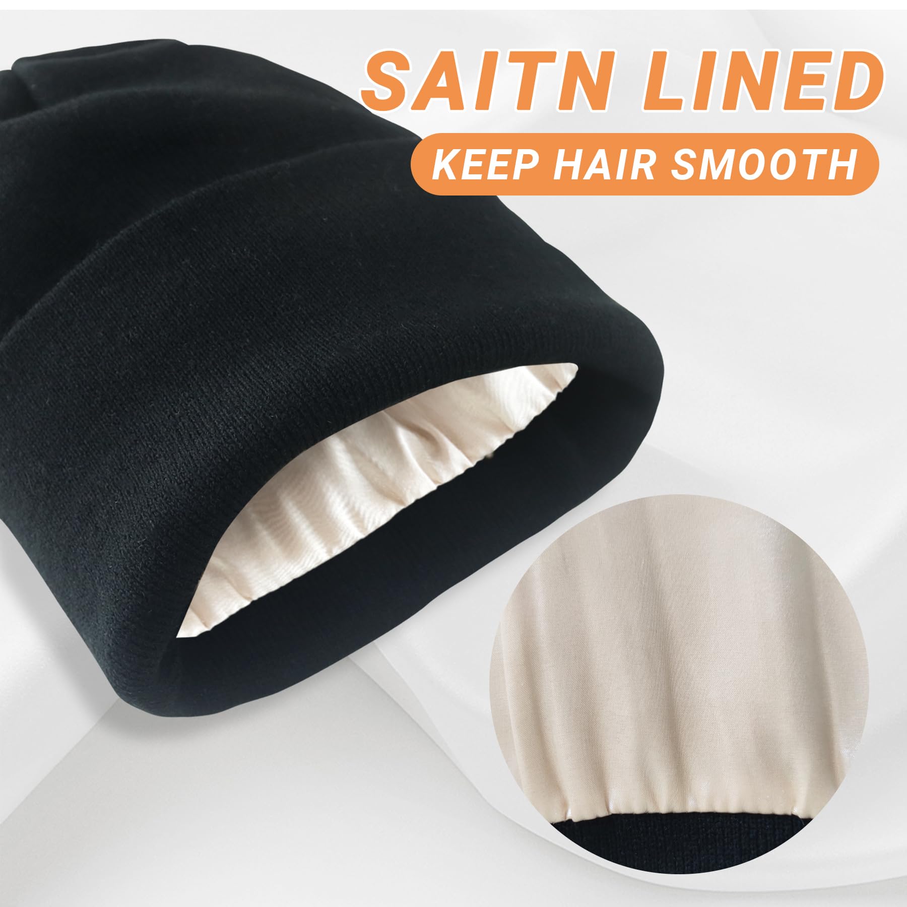 NPQQUAN Unisex Winter Knit Beanie Hat for Men & Women - Warm Fleece Lined Skull Cap for Cold Weather, Outdoor Activities, and Casual Style