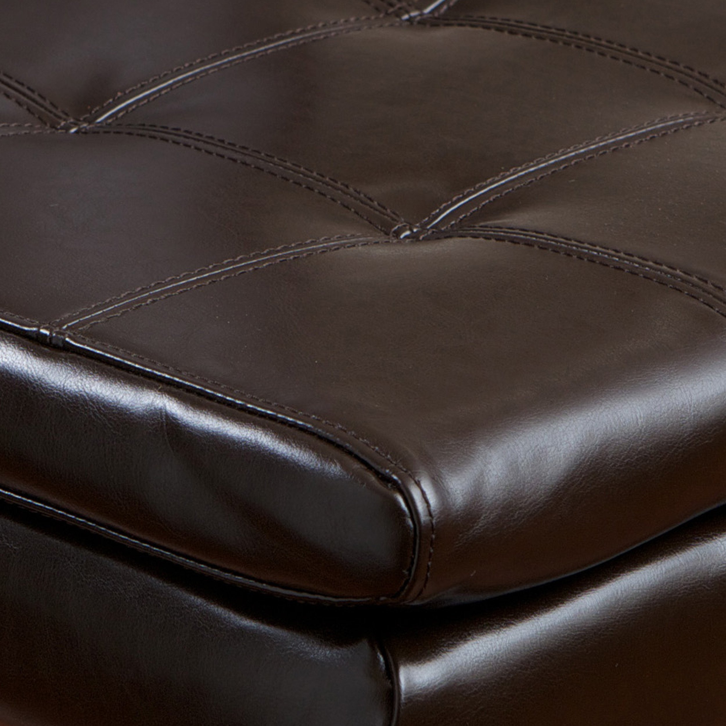 Christopher Knight Home Crayton Leather Dining Chairs, Set of 2, Chocolate Brown - Modern & Comfortable Seating for Kitchen, Dining Room or Office