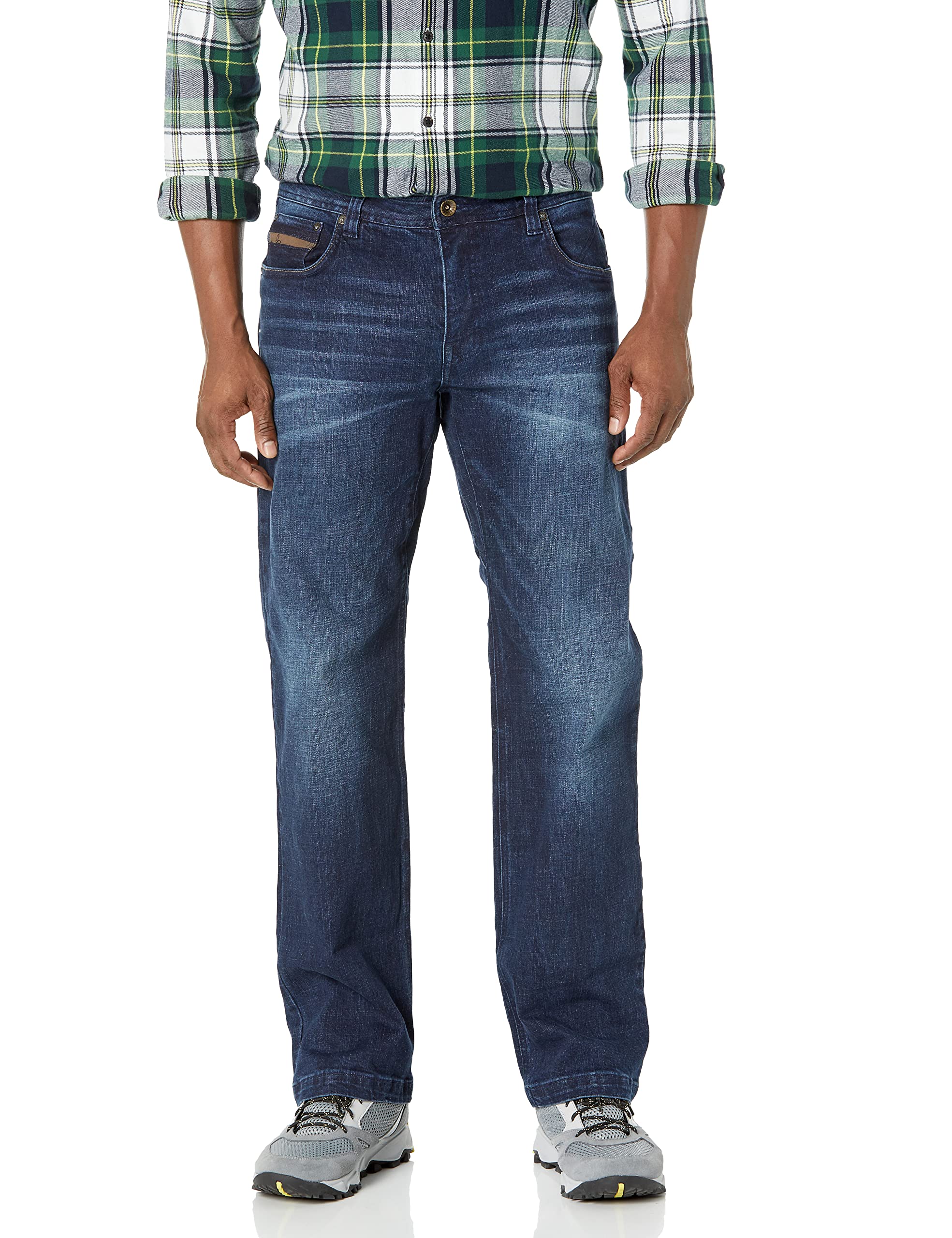 prAna Men's Axiom Jean - Slim Fit Stretch Denim Casual Pants for Everyday Wear | Comfortable & Durable for Work, Travel & Outdoor Activities