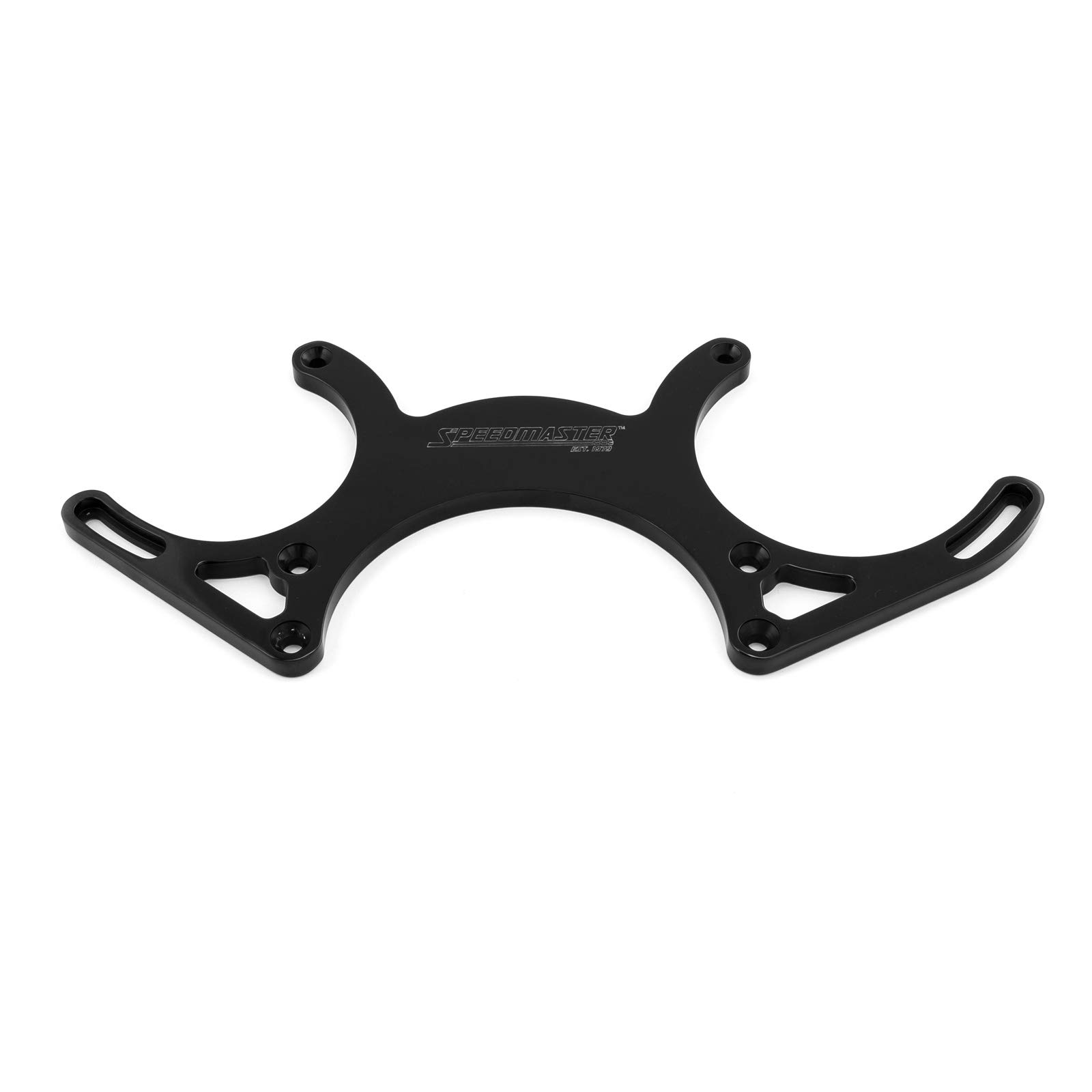 Speedmaster 1-415-001-02 Aluminum Serpentine Pulley Kit for Chevy SBC 350 - Complete Black Engine Pulley System - Perfect for Performance Upgrades & Engine Rebuilds