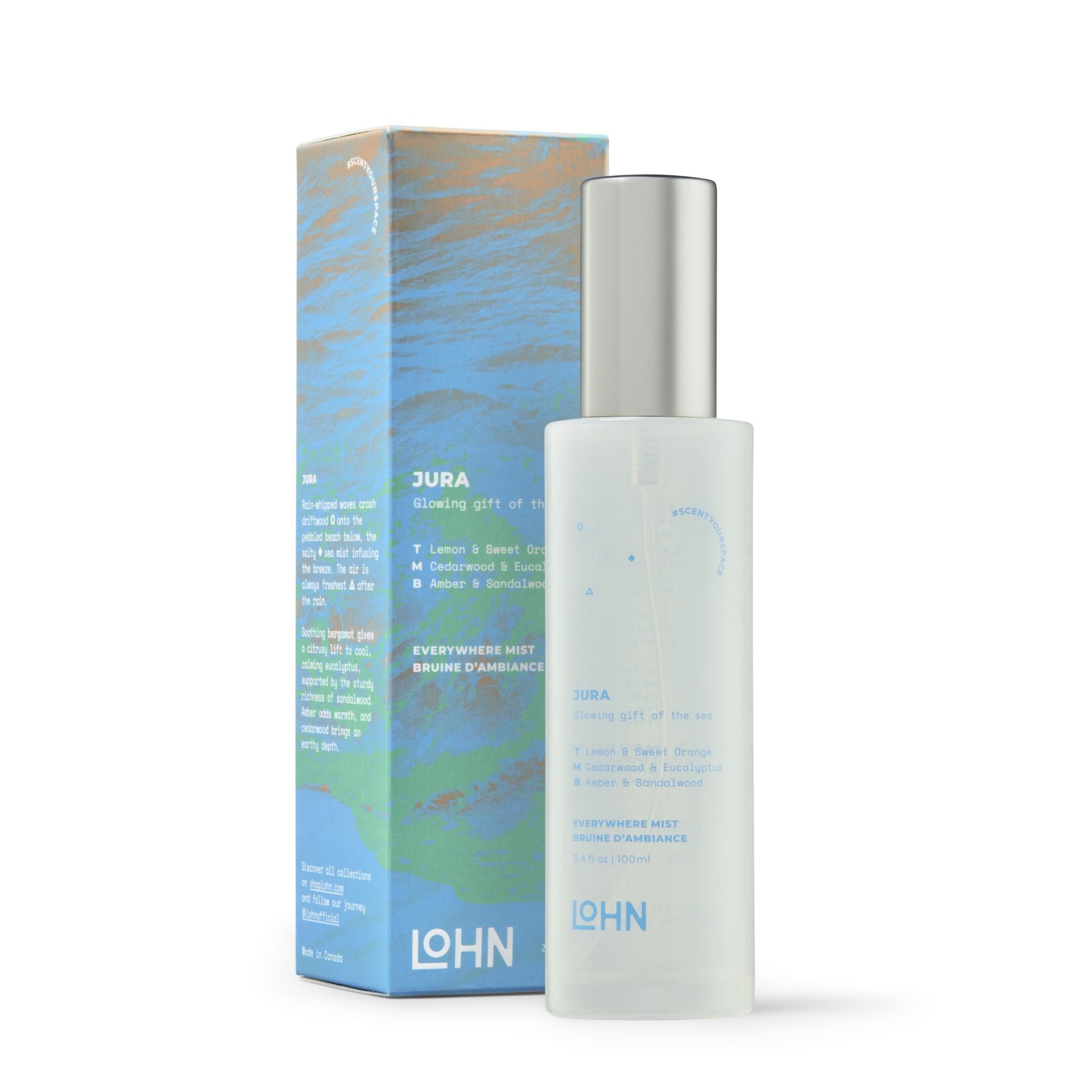 JURA Everywhere Mist - Orange & Sandalwood Scented Body Spray | Refreshing & Long-Lasting Fragrance for Women & Men | Perfect for Travel, Gym, Office & Everyday Use