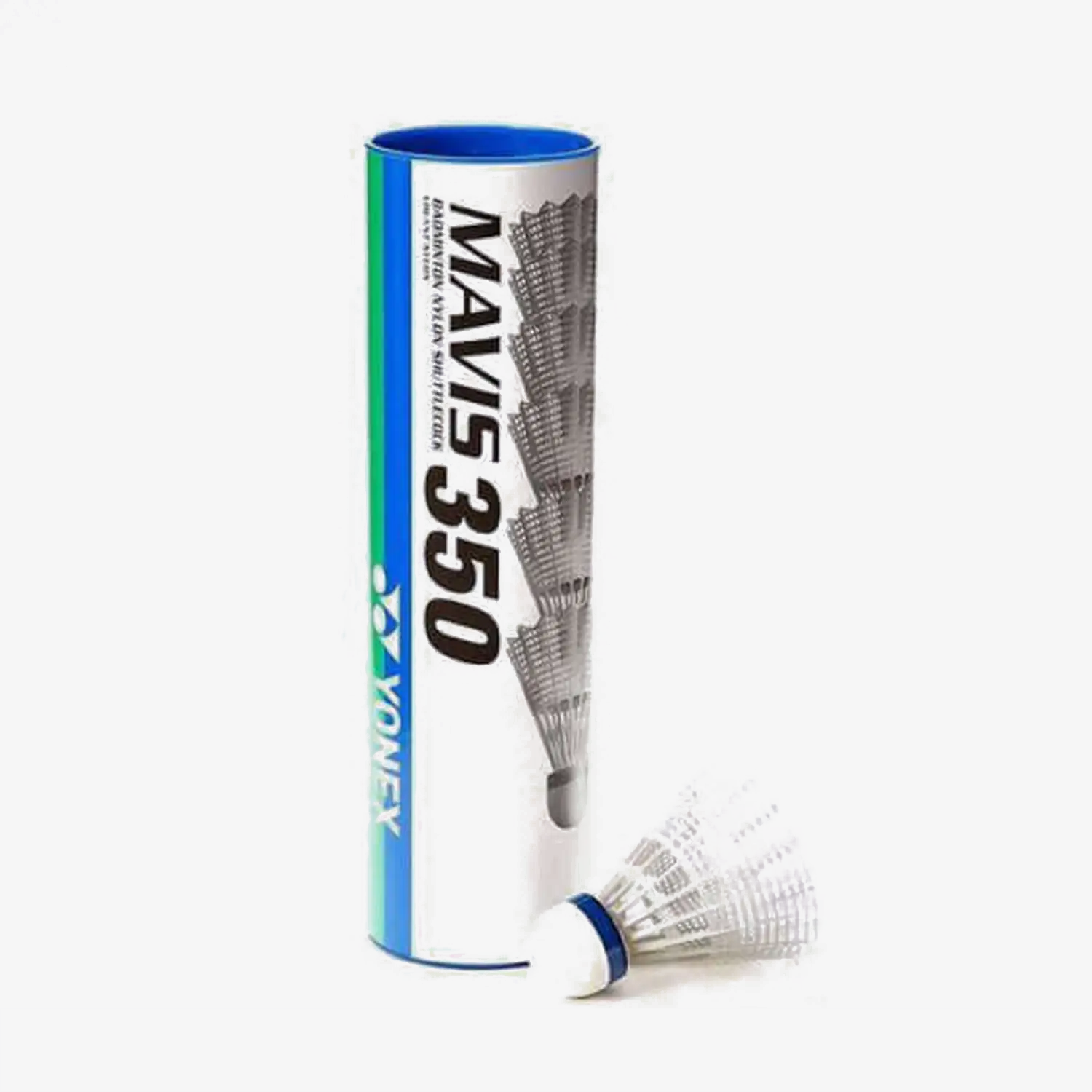 Yonex Mavis 350 Badminton Shuttlecocks - White, Medium Speed Nylon Feathers for Training & Recreational Play - Perfect for Indoor & Outdoor Games