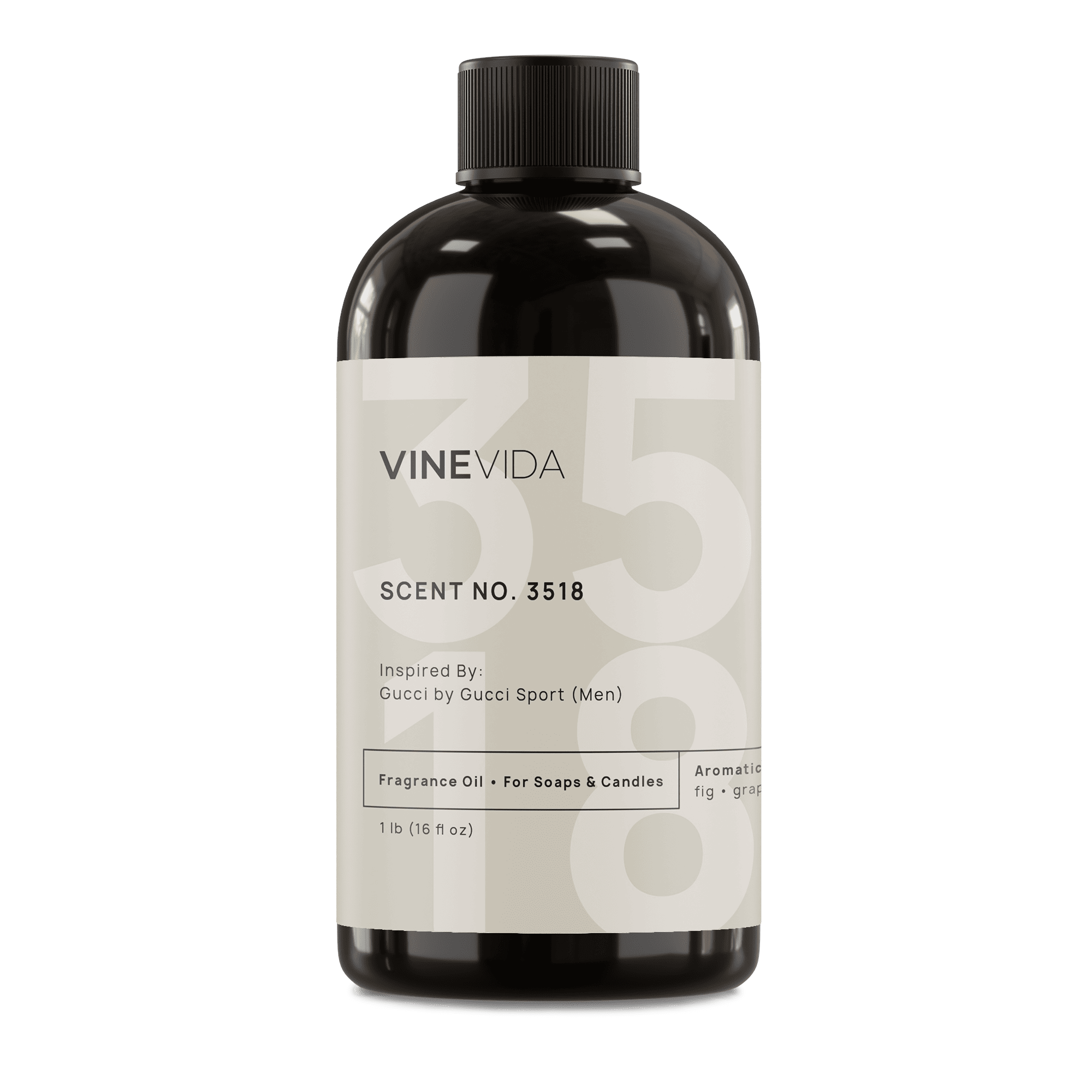 NO. 3518 Fragrance Oil for Soaps & Candles - Inspired by Gucci Gucci Sport for Men | Premium Scented Oil for DIY Bath & Body Products, Home Aromatherapy