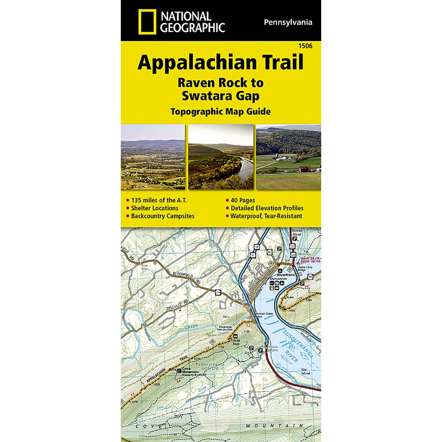 Appalachian Trail Map - Raven Rock to Swatara Gap Pennsylvania | Detailed Hiking Guide for Outdoor Adventures & Backpacking Trips
