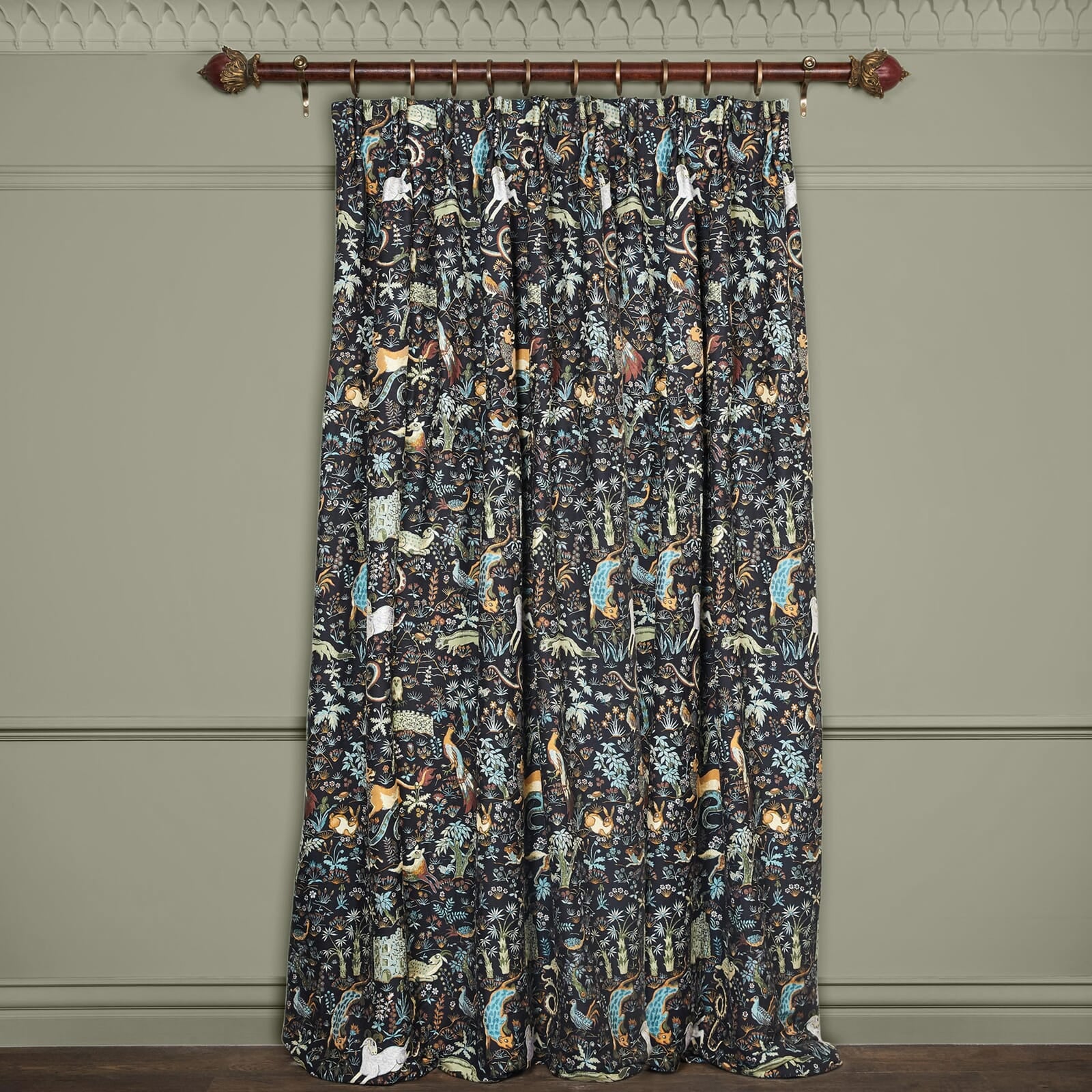 TREMATONIA Jacquard Onyx Fabric - Premium Home Decor Textile for Curtains, Upholstery & Luxury Bedding